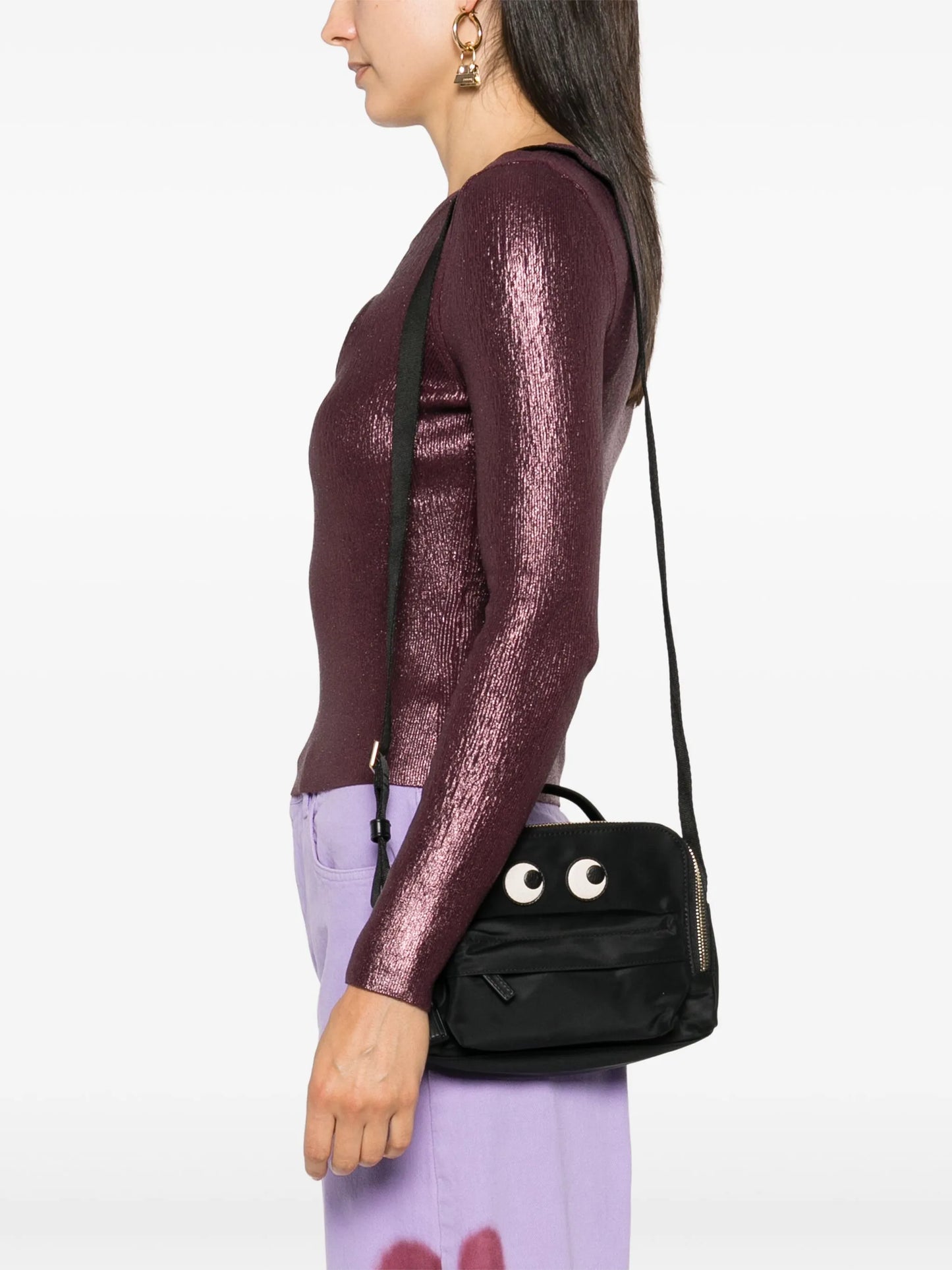 Eyes-patch cross body bag