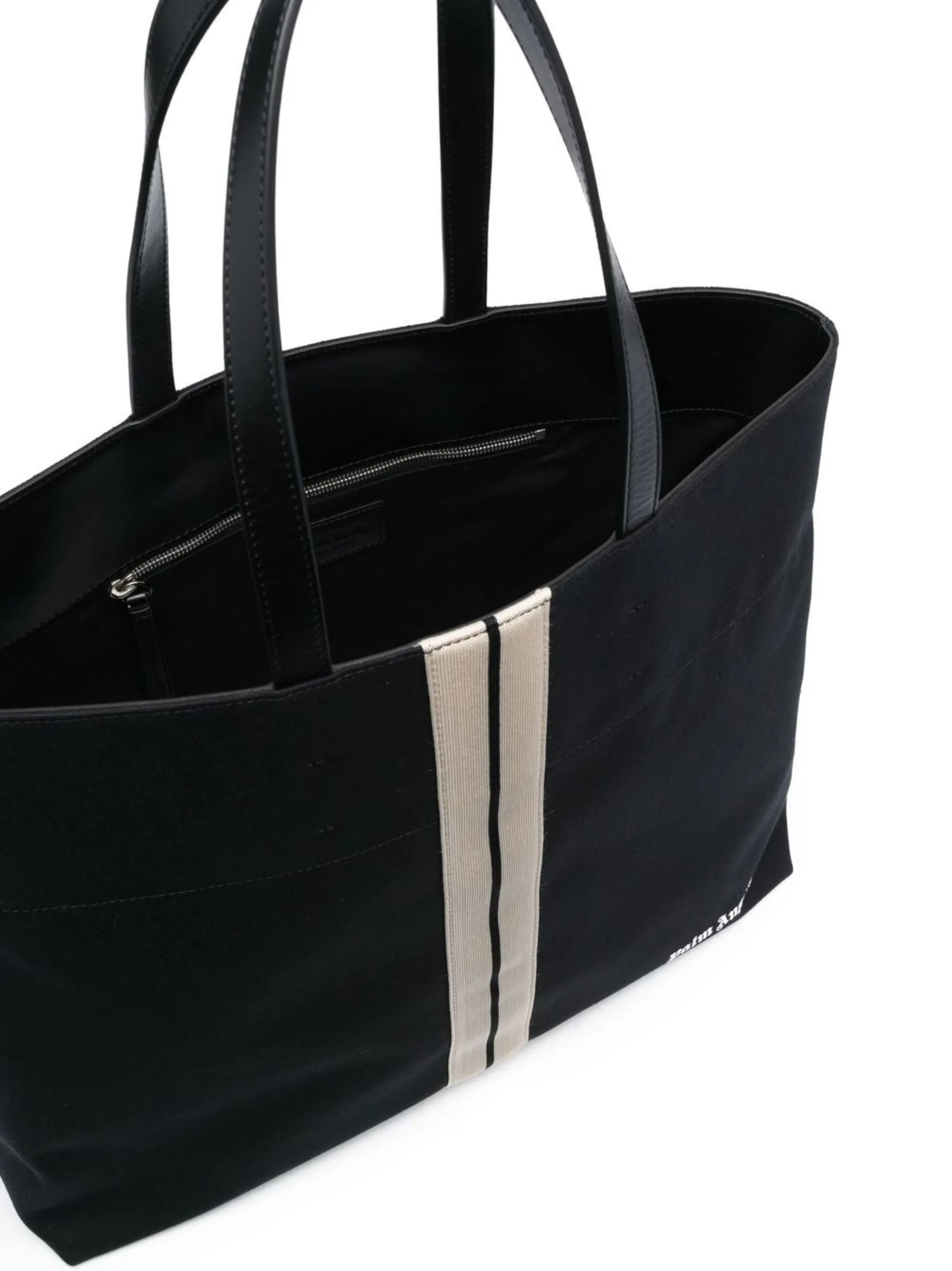logo-print tote bag