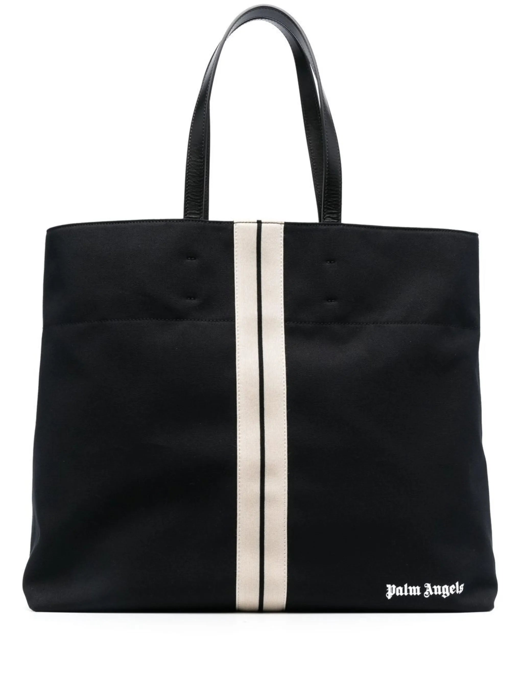 logo-print tote bag
