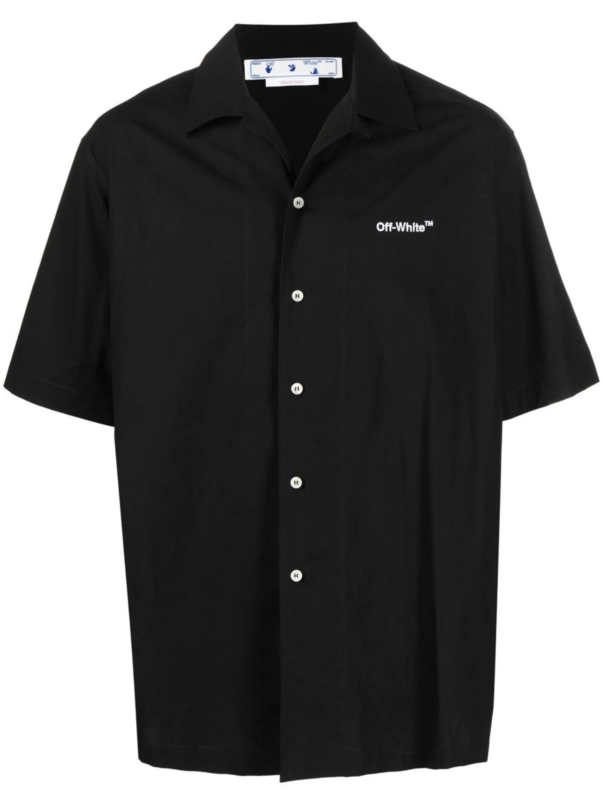 embroidered-logo cotton shirt