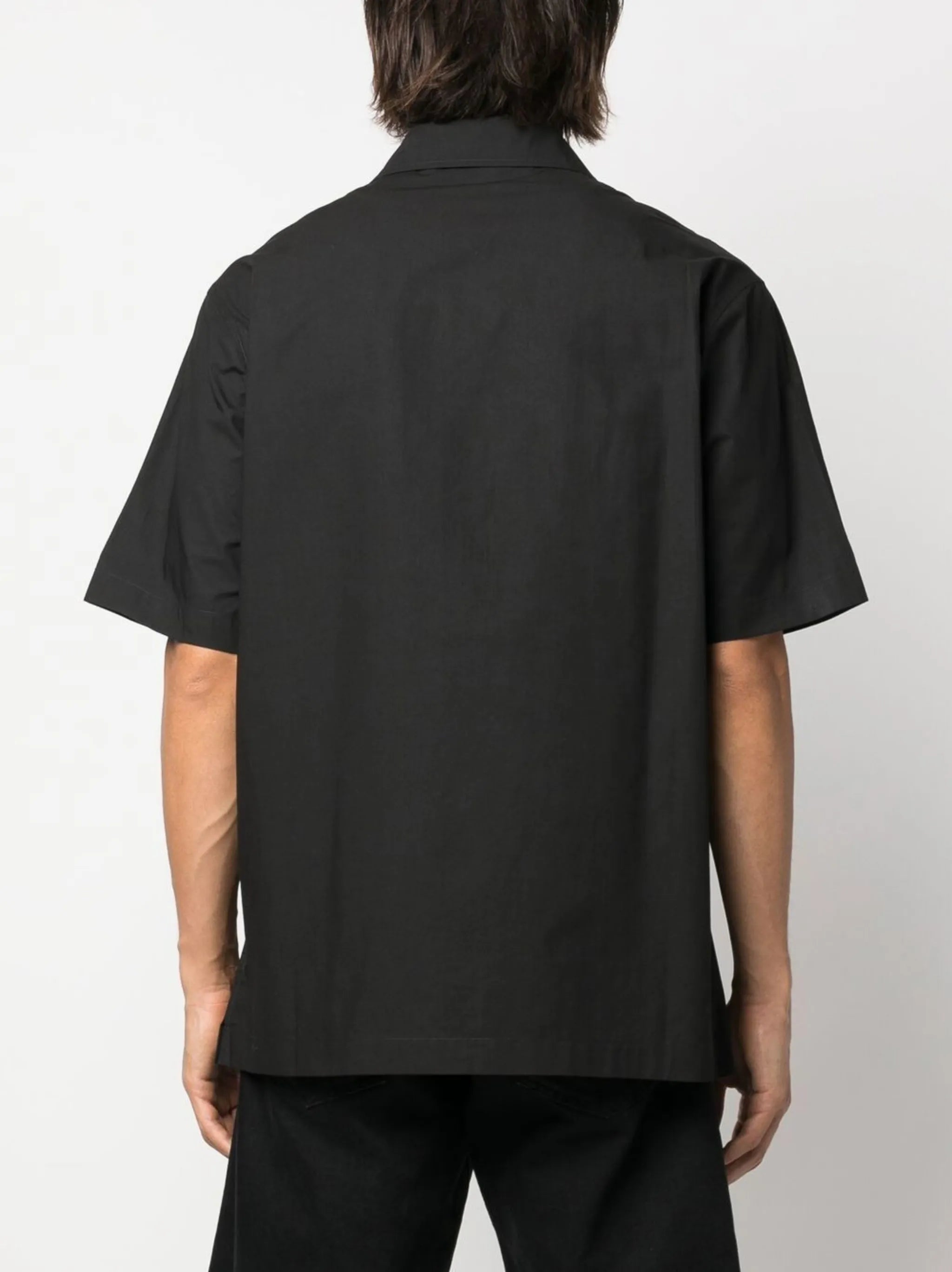 embroidered-logo cotton shirt