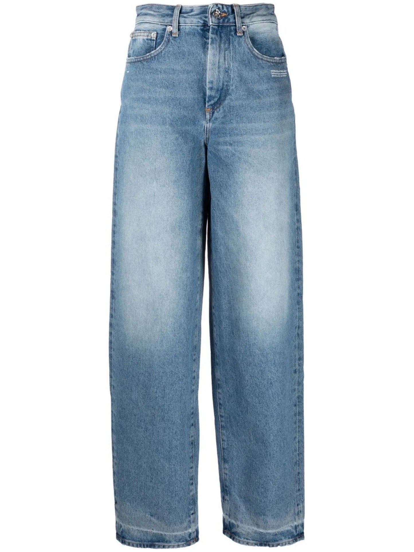 high-rise wide-leg jeans