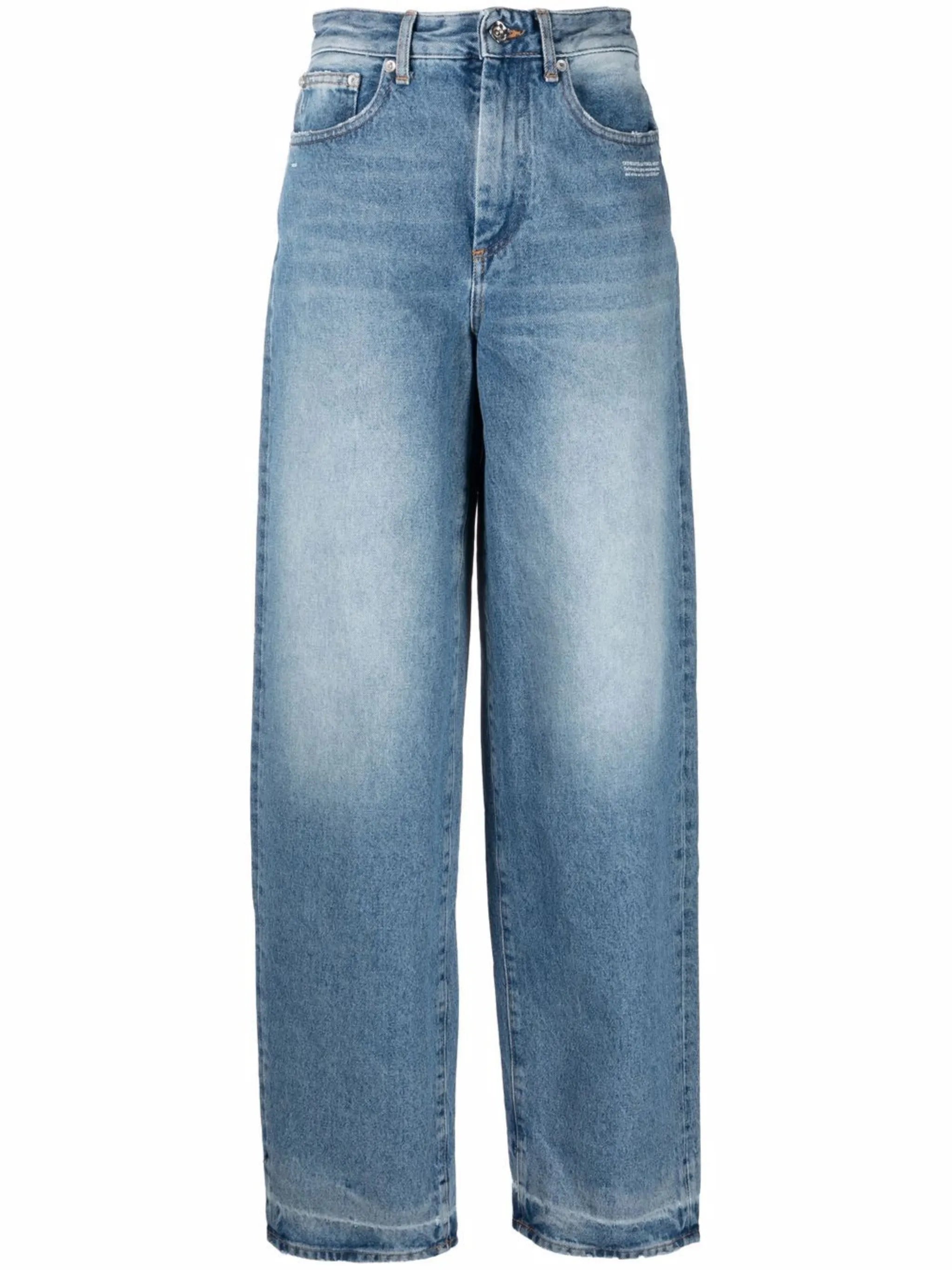 high-rise wide-leg jeans