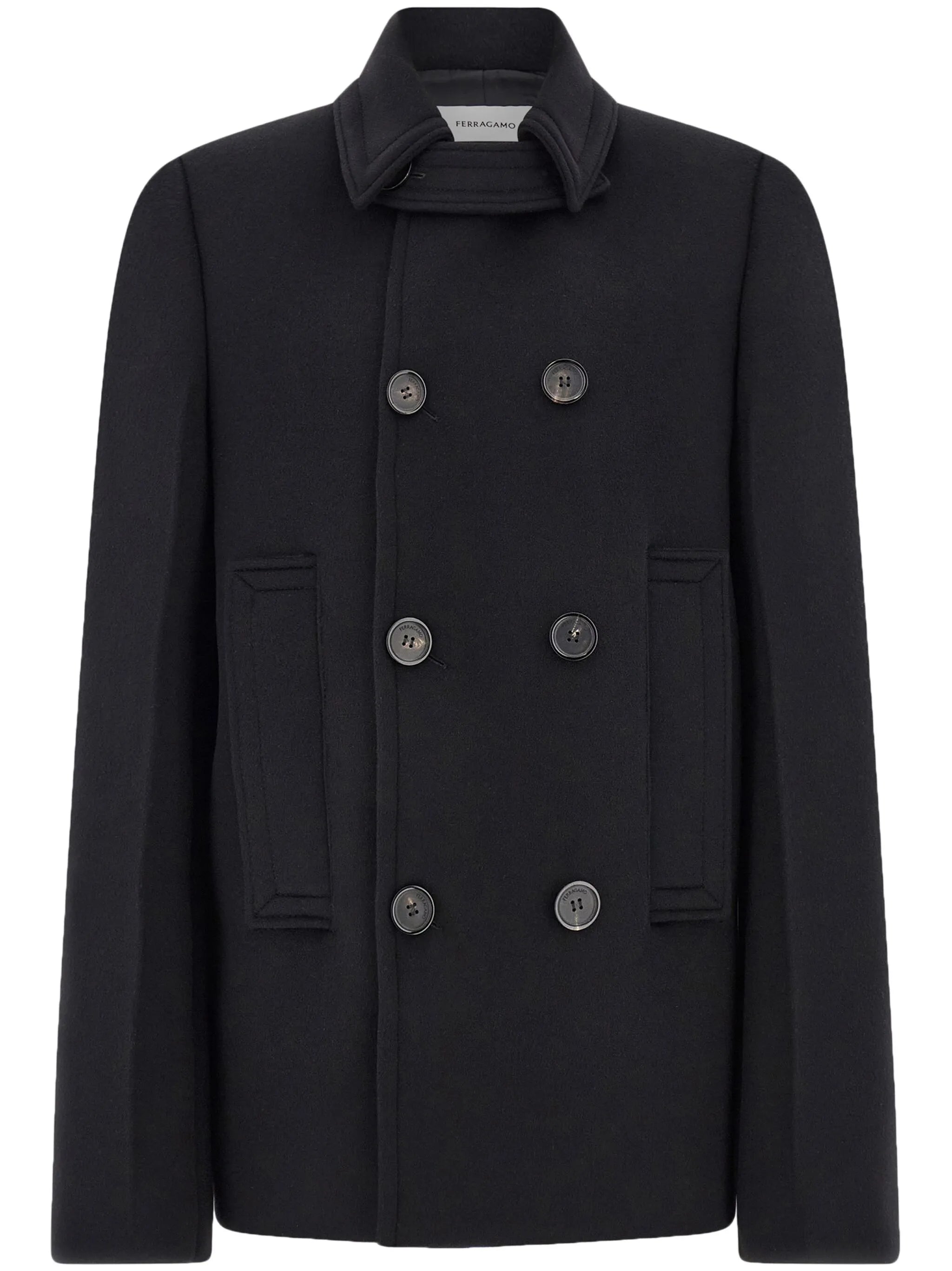 virgin wool-blend peacoat