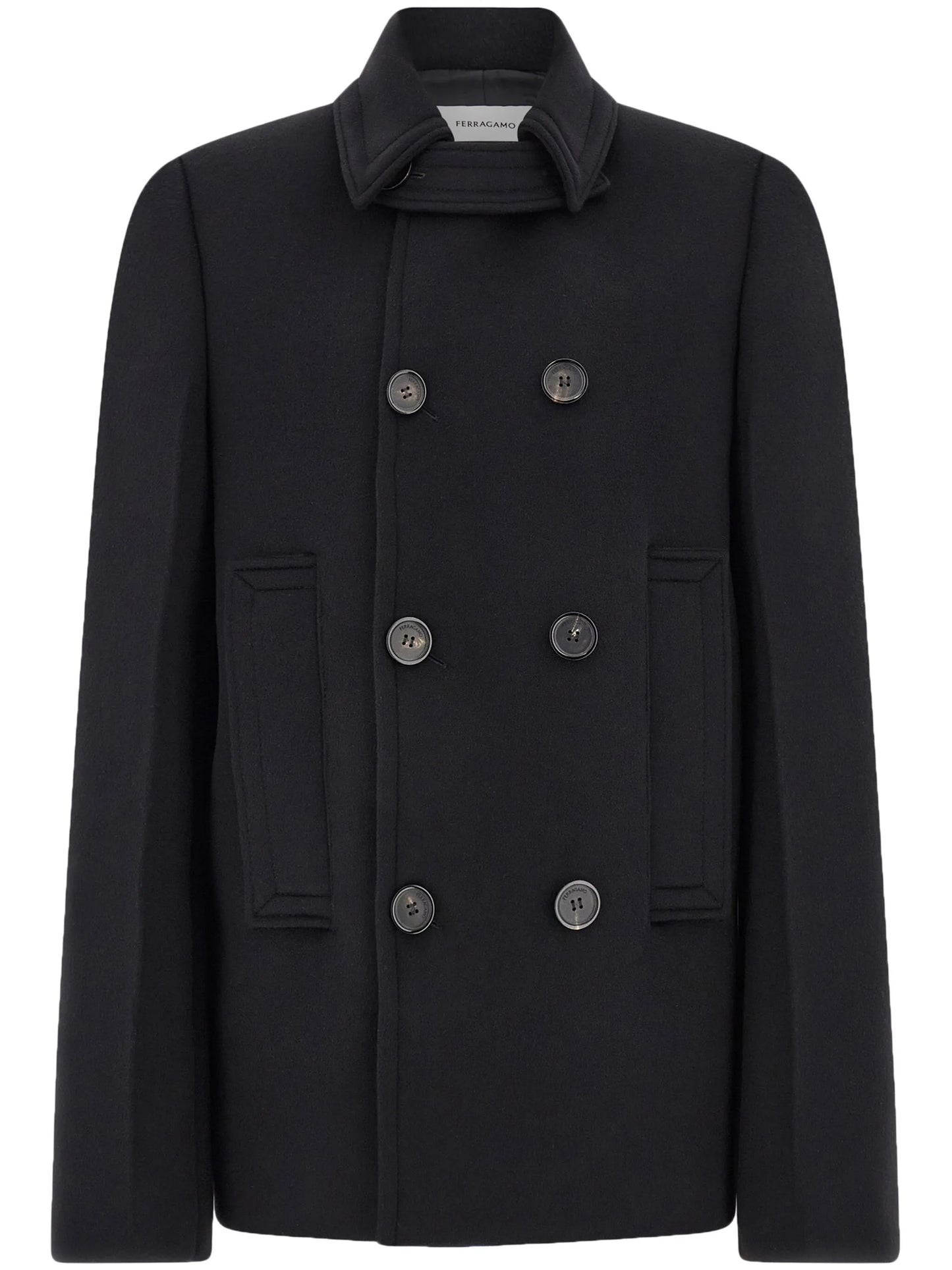 virgin wool-blend peacoat