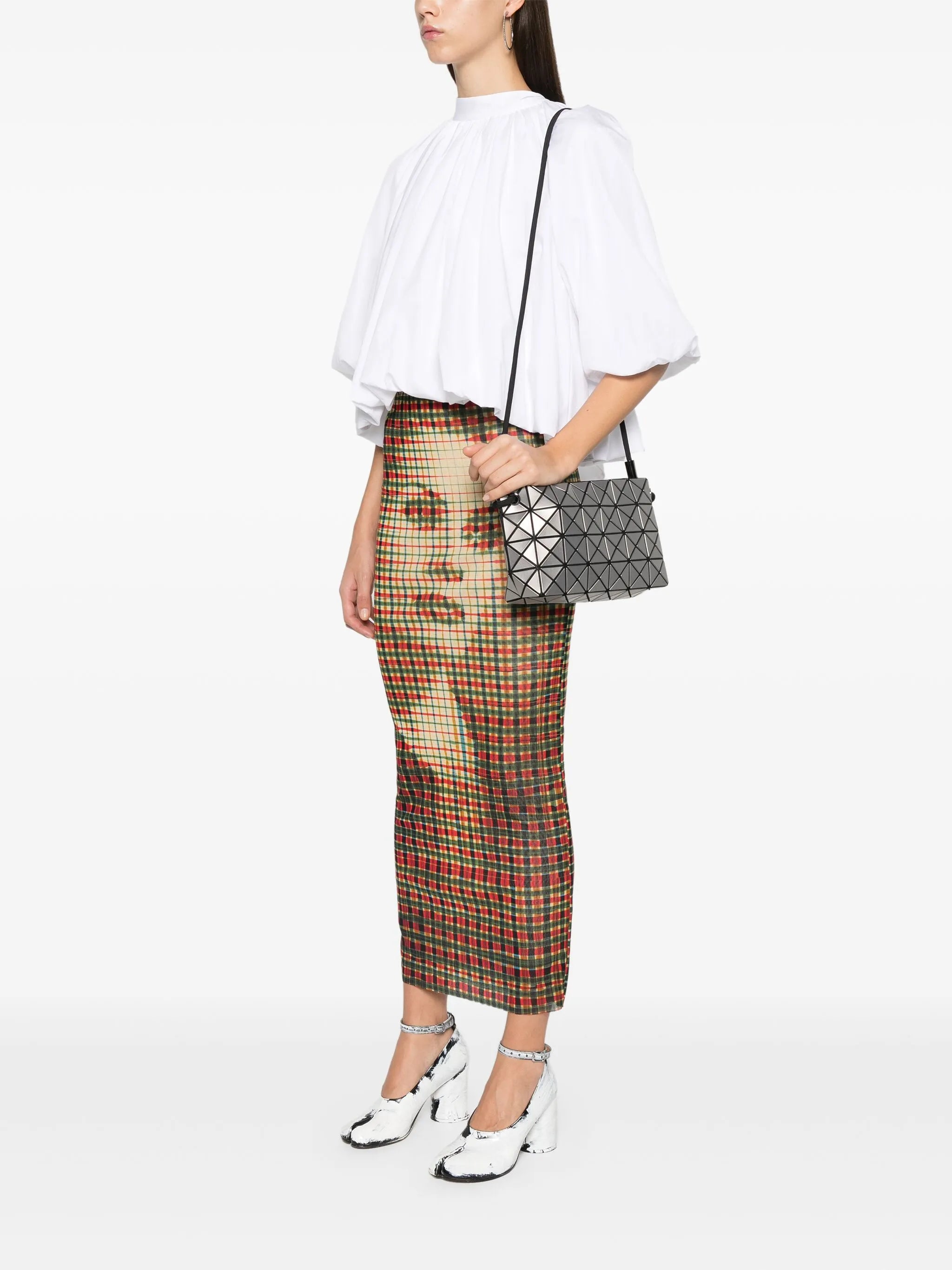 Loop Metallic shoulder bag