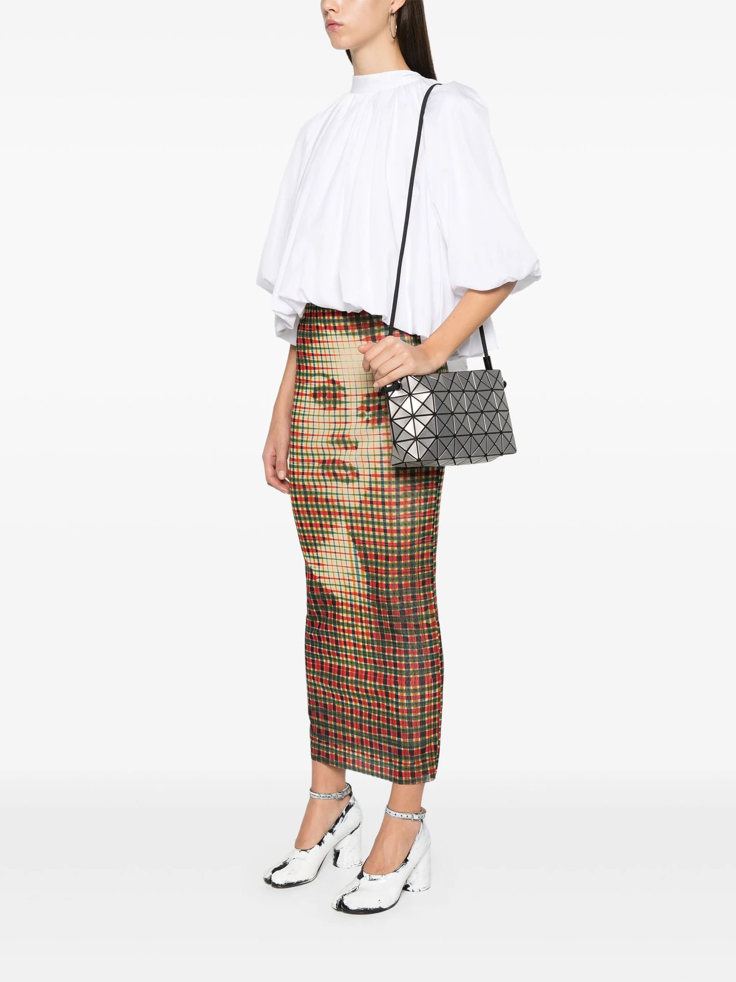 Loop Metallic shoulder bag