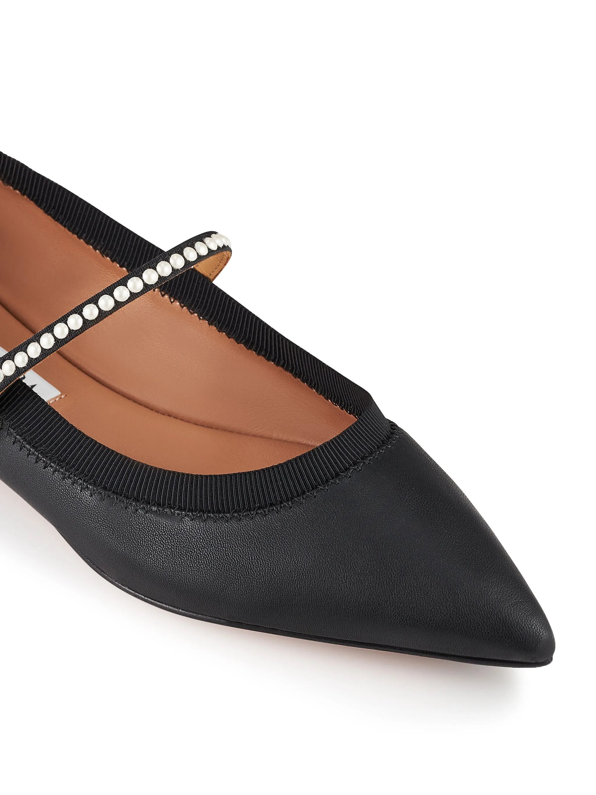 Romy pearl ballerina shoes