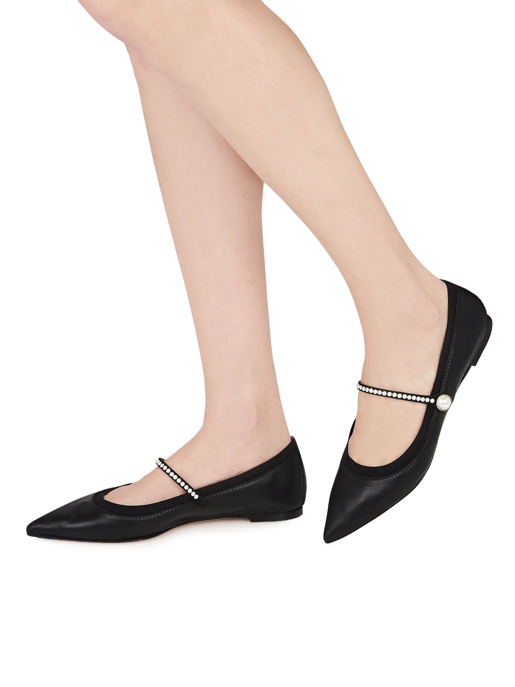 Romy pearl ballerina shoes