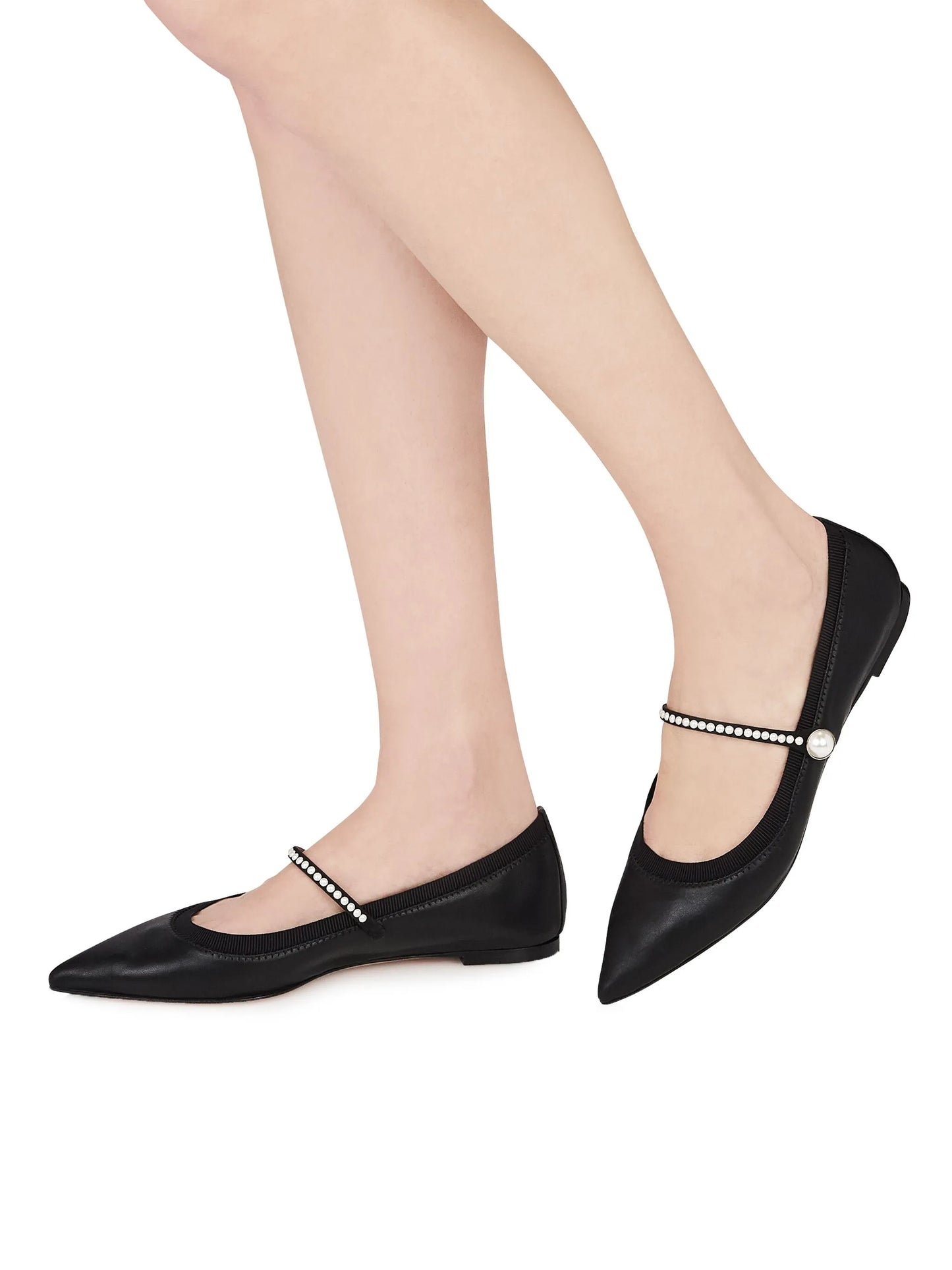 Romy pearl ballerina shoes