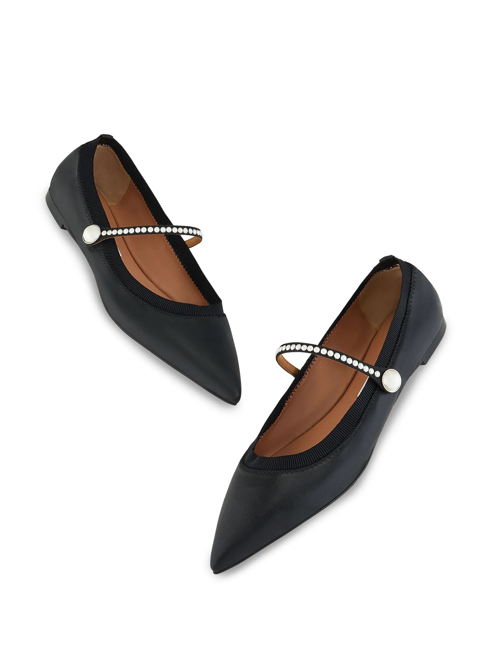 Romy pearl ballerina shoes