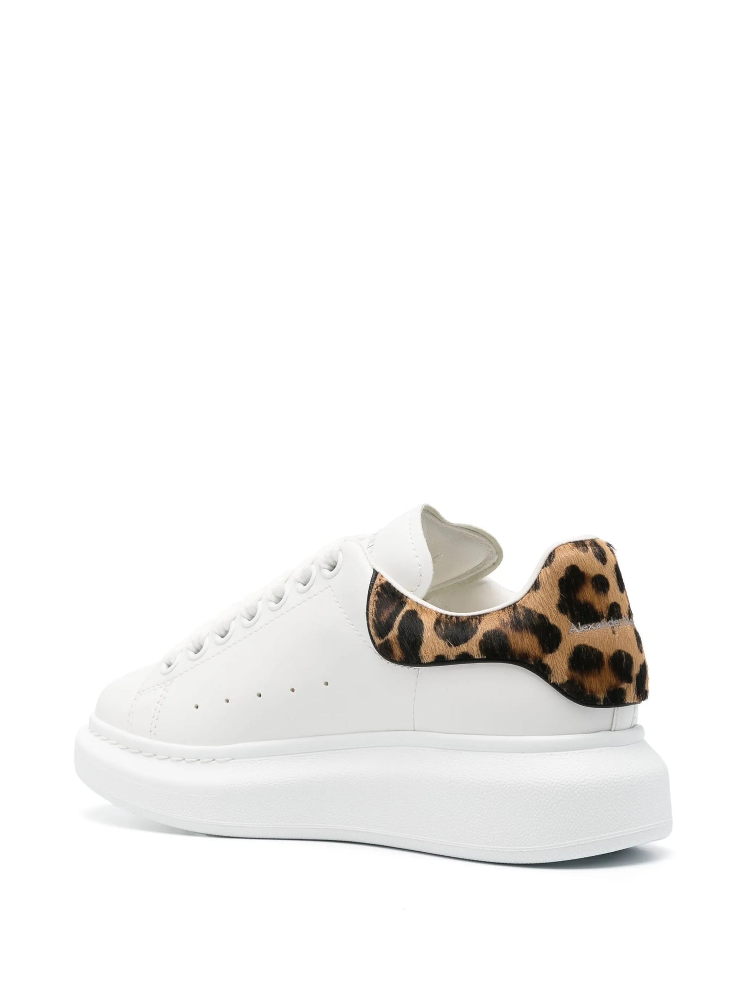 Oversized leather sneakers