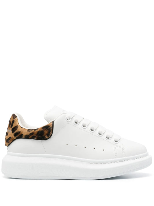 Oversized leather sneakers