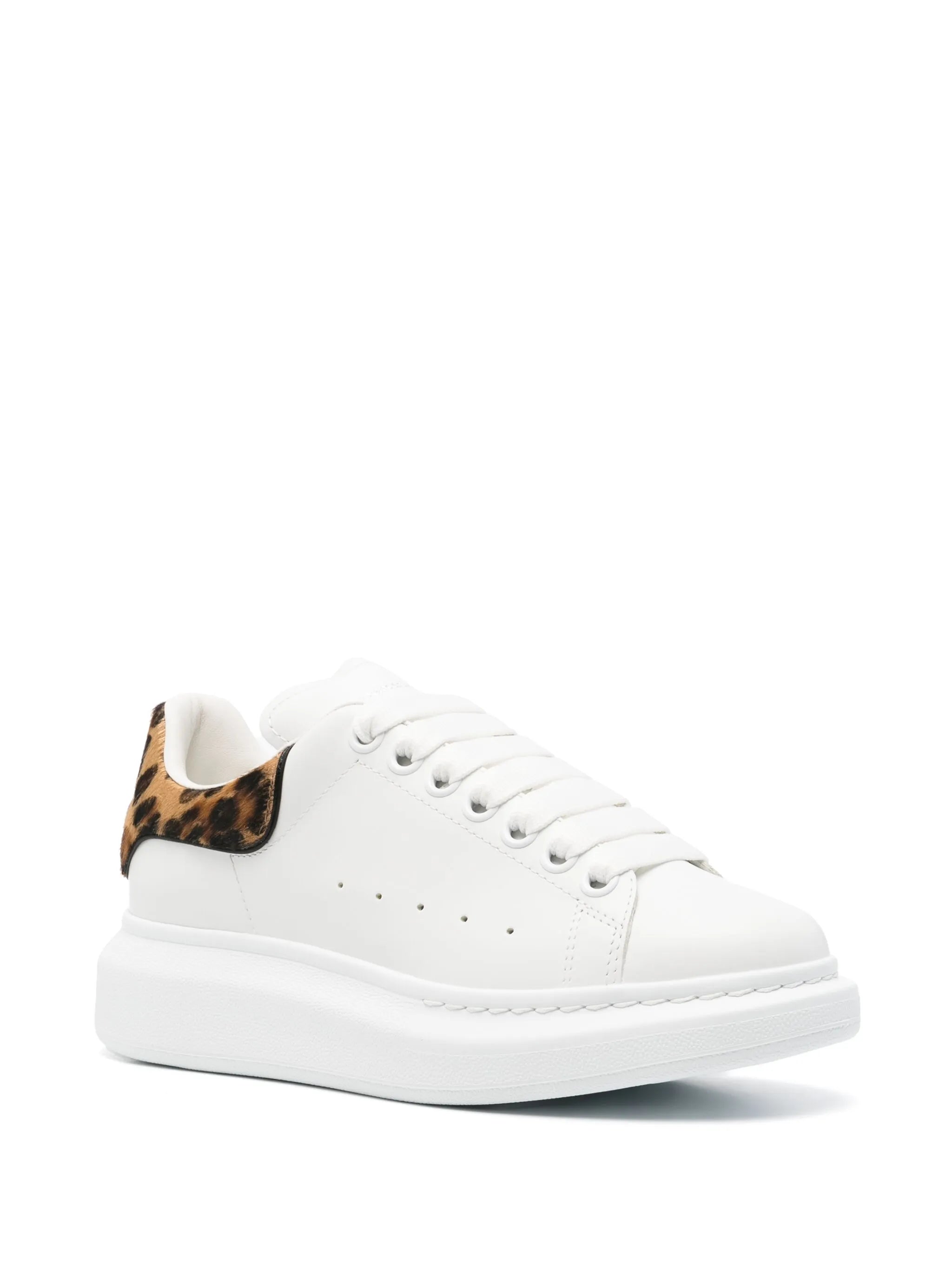 Oversized leather sneakers