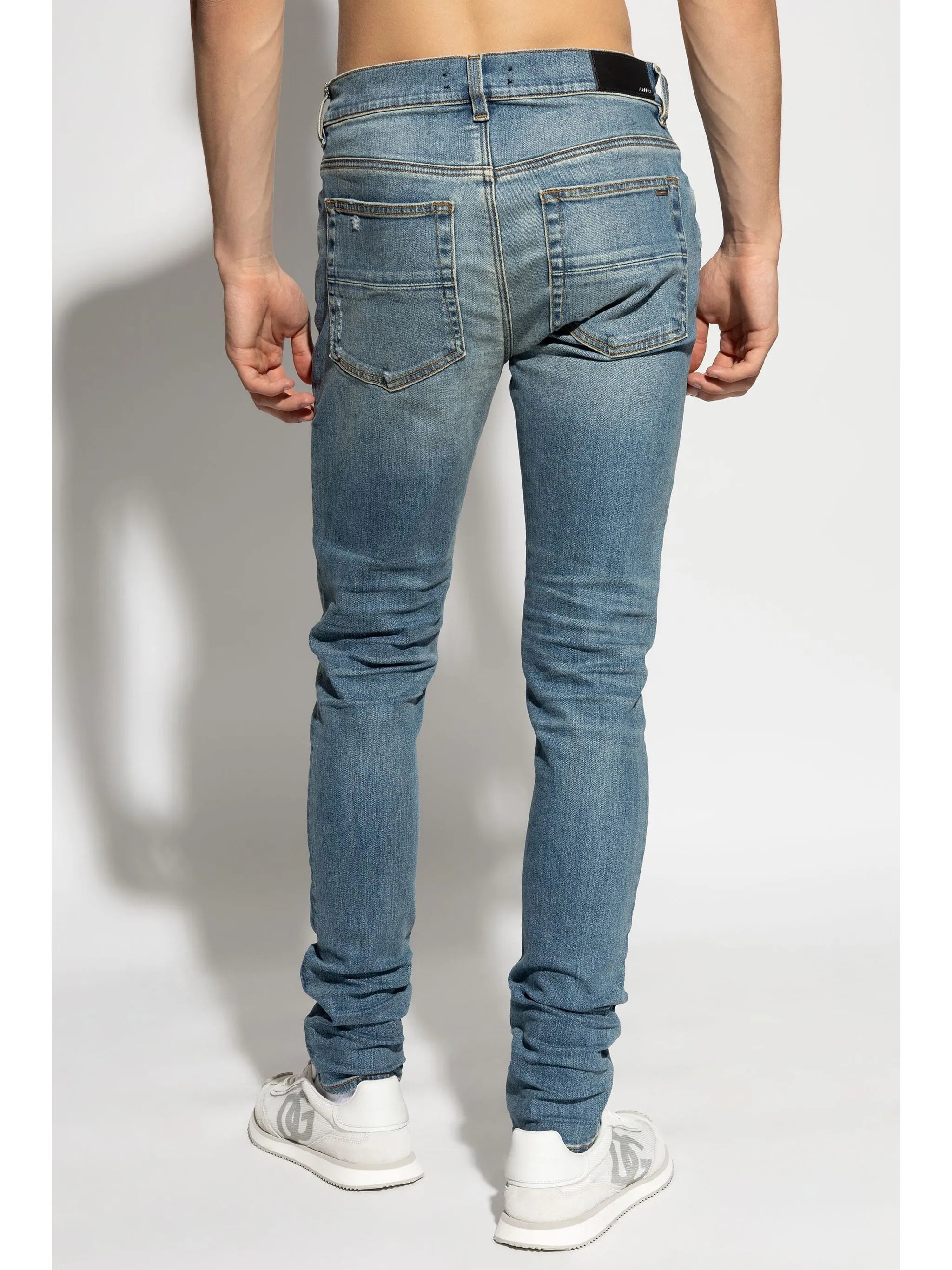 Stack low-rise skinny jeans