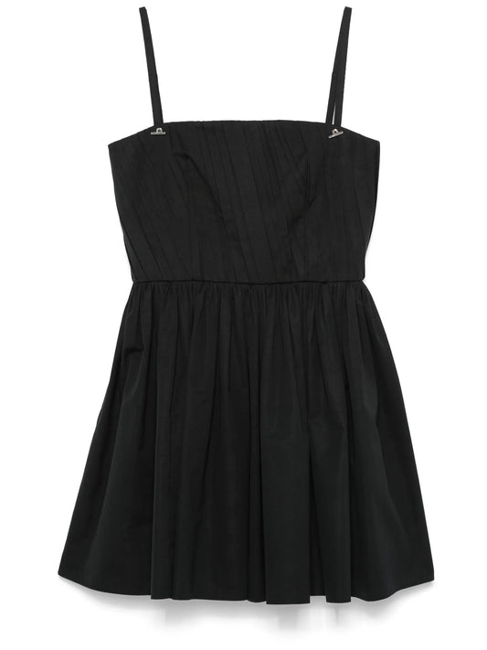 gathered mini dress