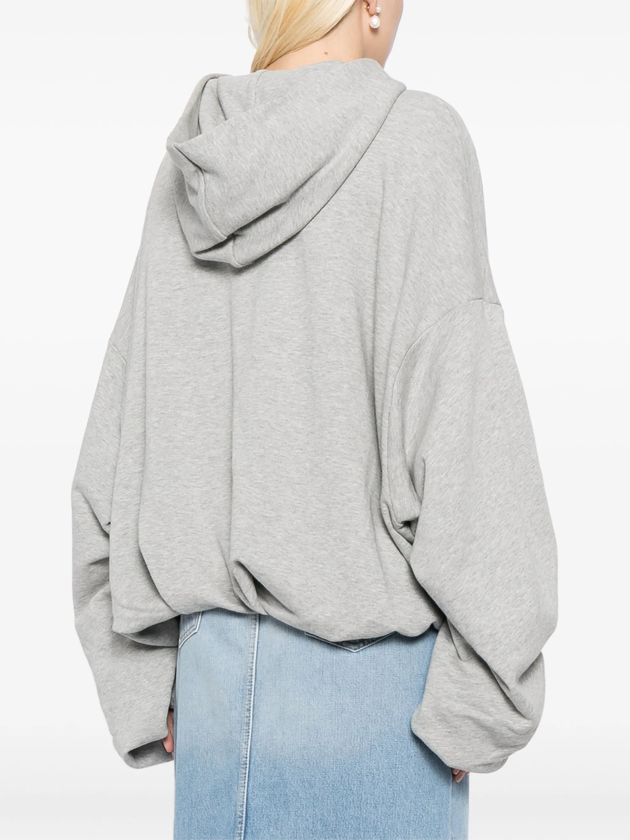 extra-long sleeves oversized hoodie
