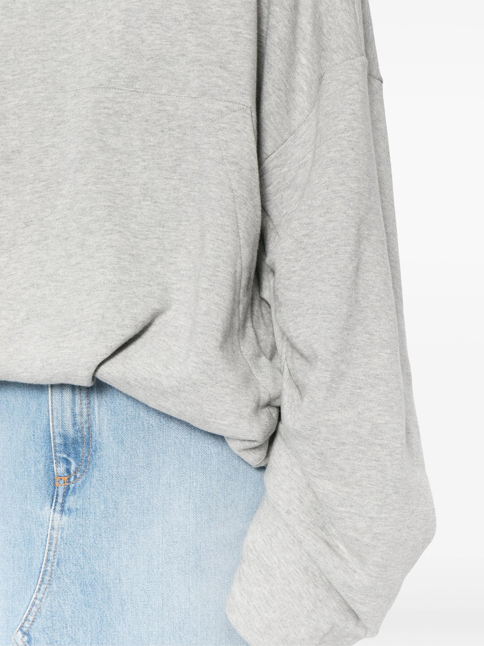 extra-long sleeves oversized hoodie