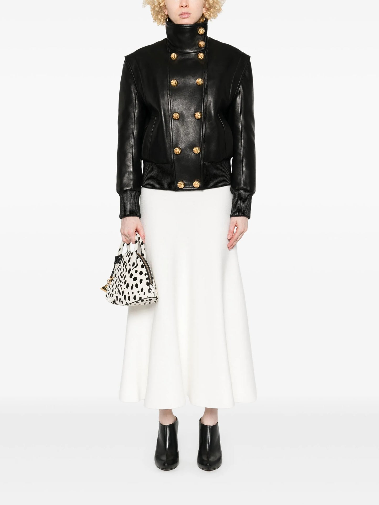 funnel-neck bomber jacket