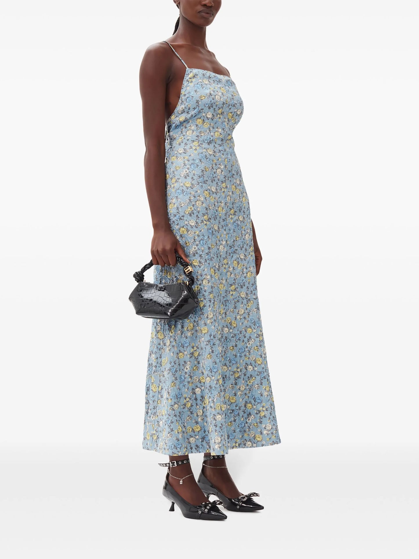 Bou crocodile-effect mini bag