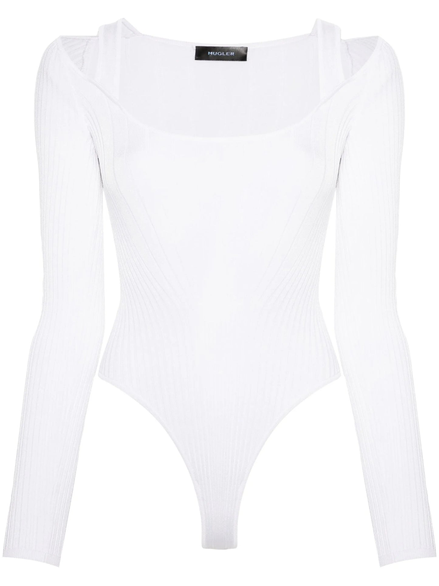 strapped long-sleeved bodysuit