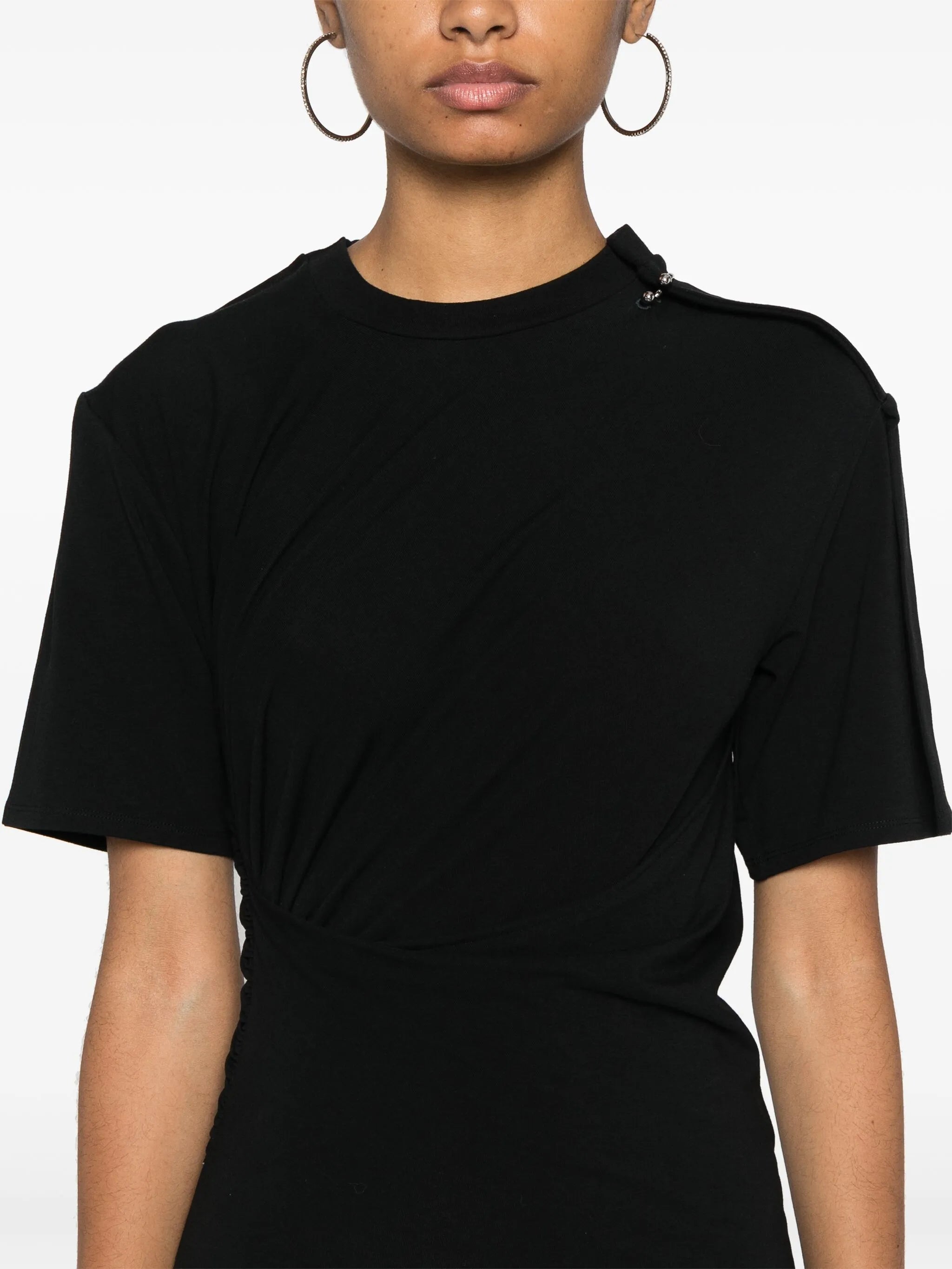 asymmetric hem minidress