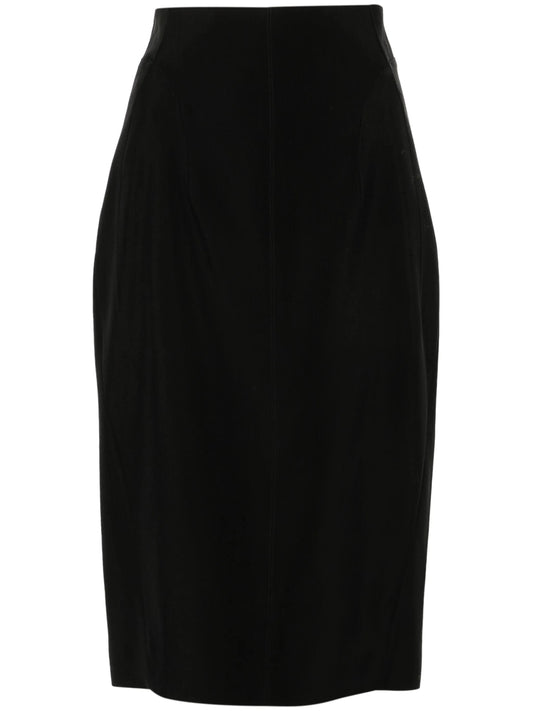 buckled tailored skirt