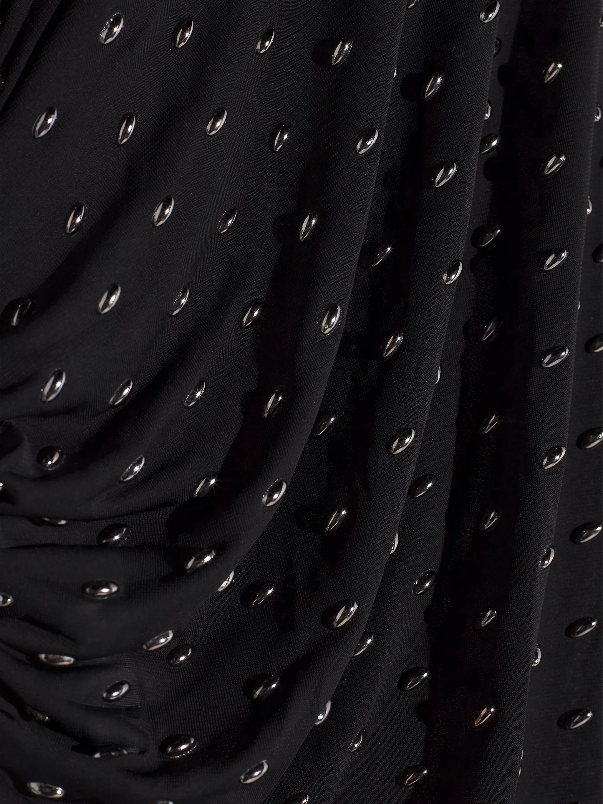 embellished high-neck midi dress