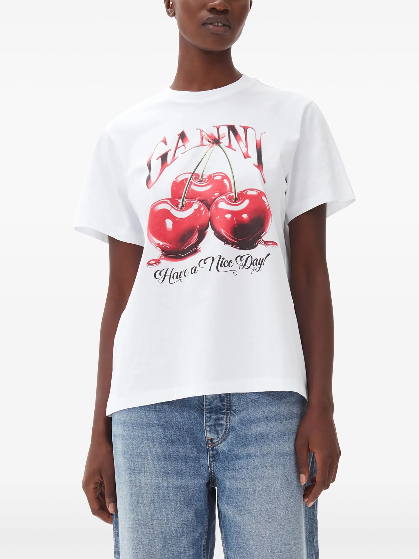 logo-print graphic T-shirt