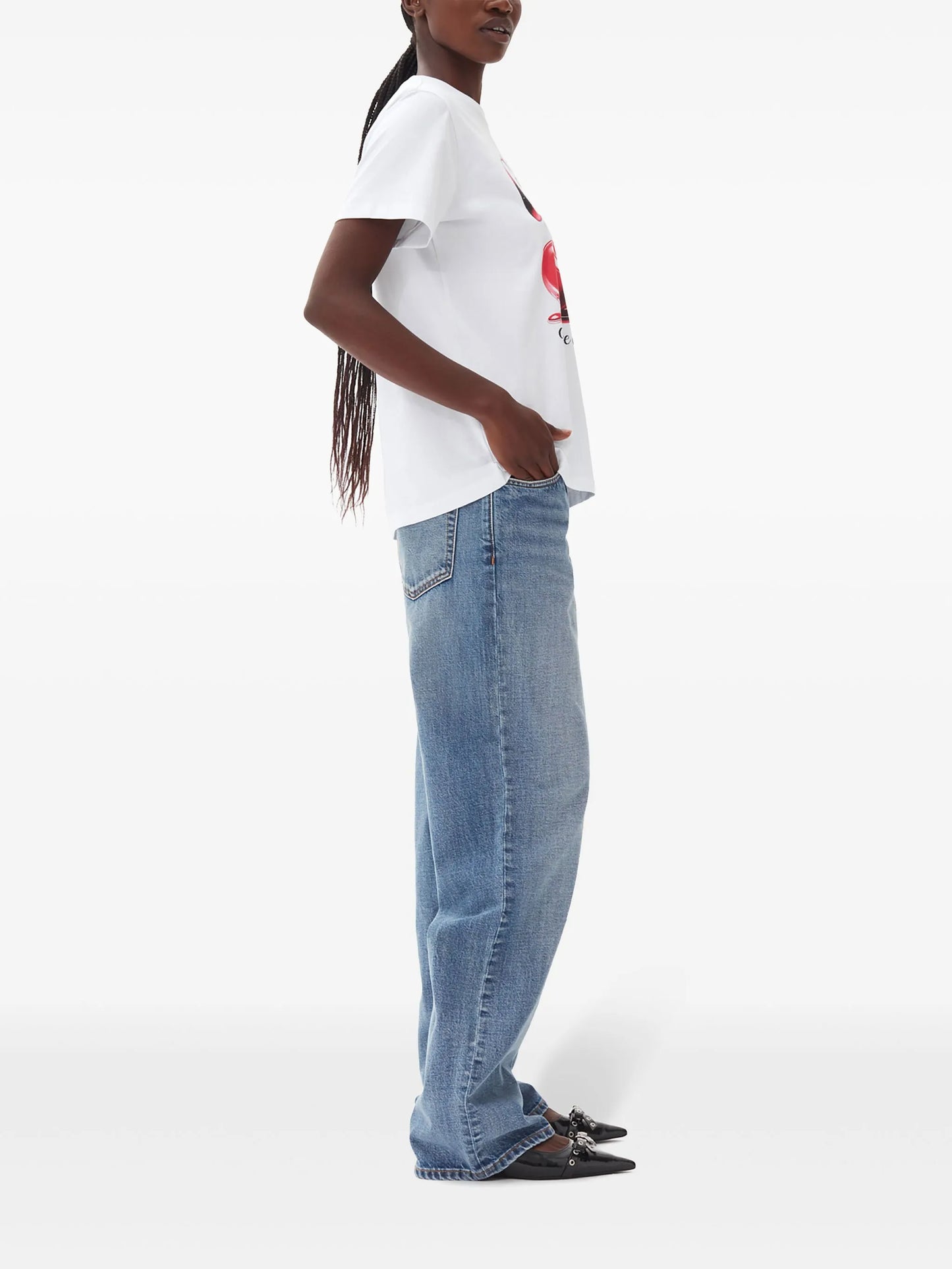 logo-print graphic T-shirt