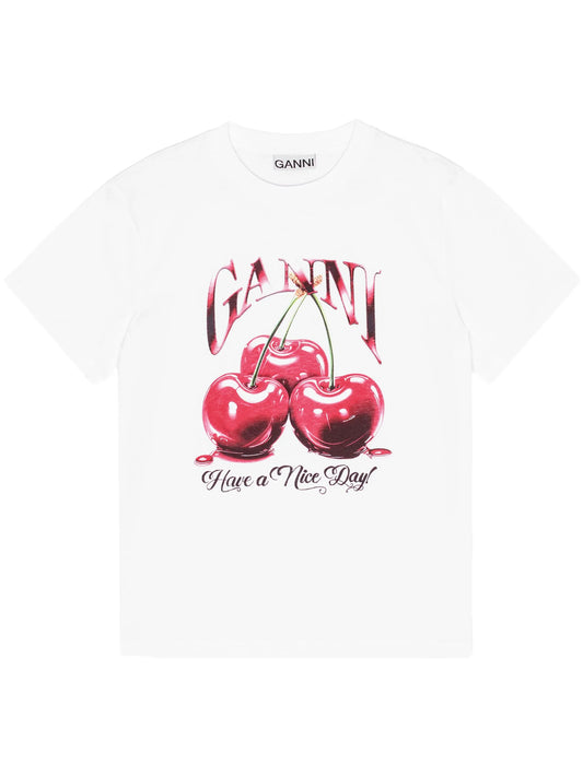 logo-print graphic T-shirt