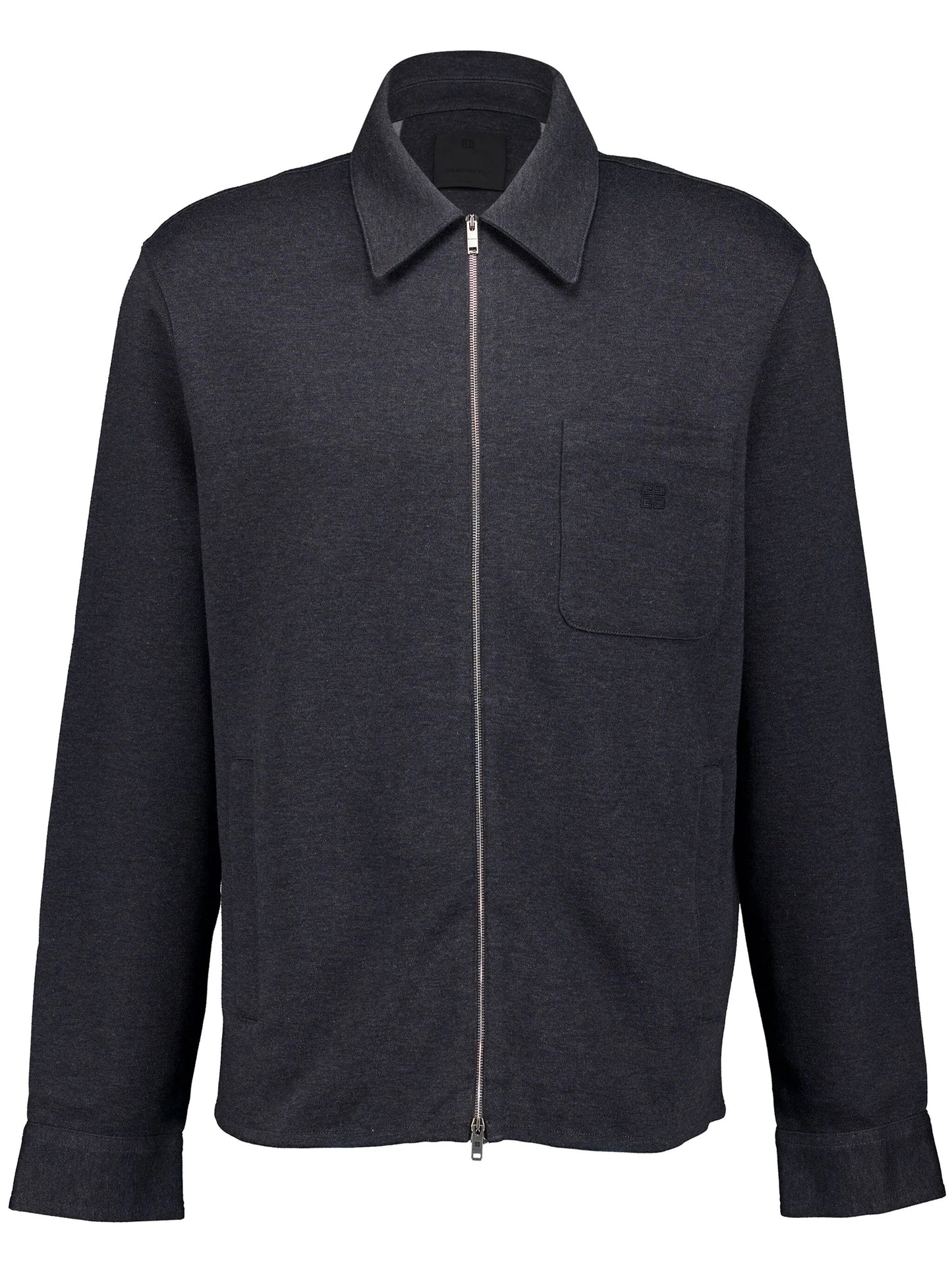 Zipped shirt in fleece with 4G detail