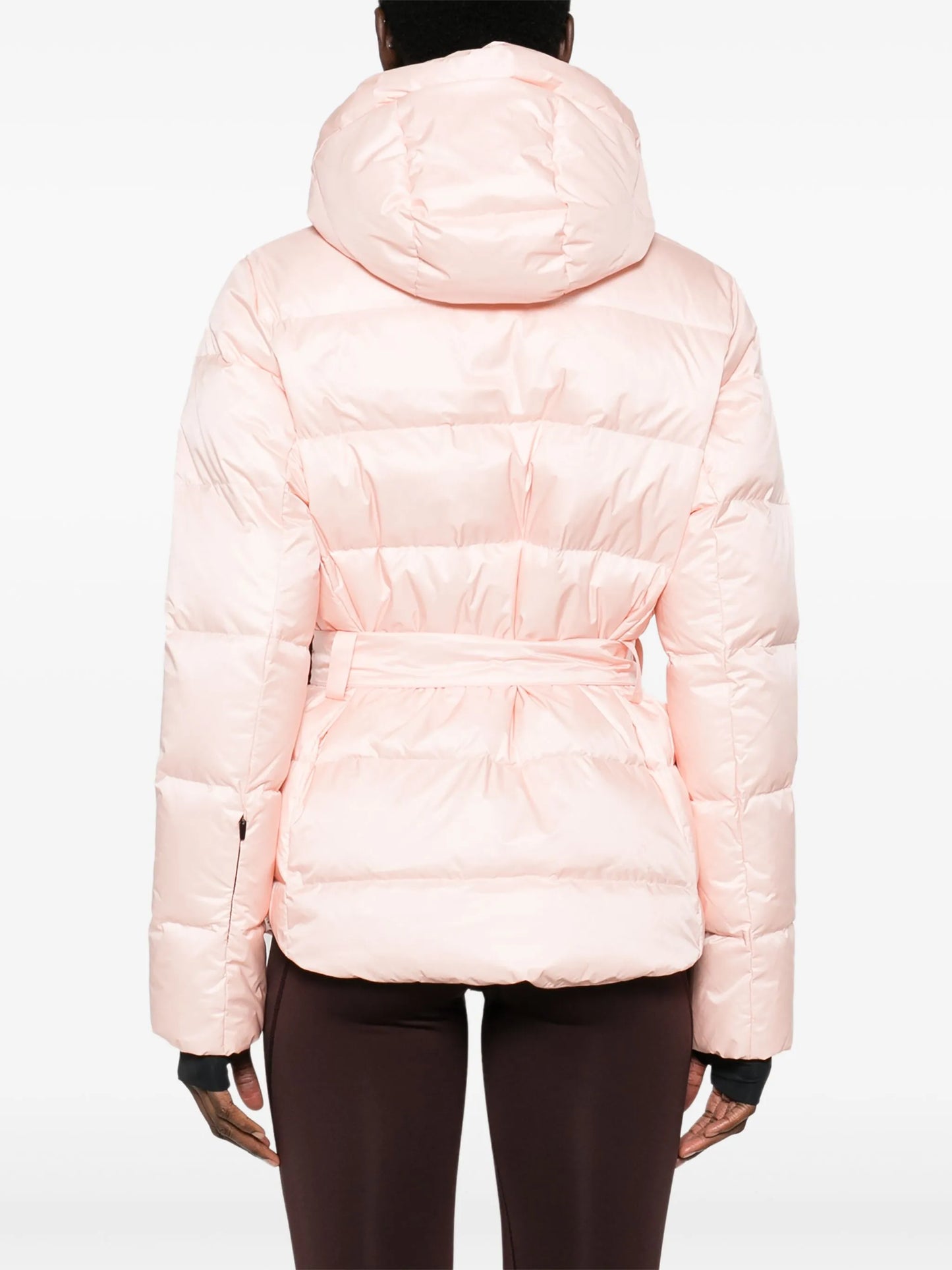 belted ski jacket