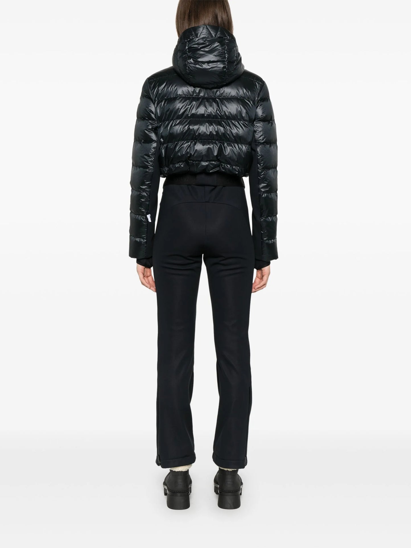 belted ski suit