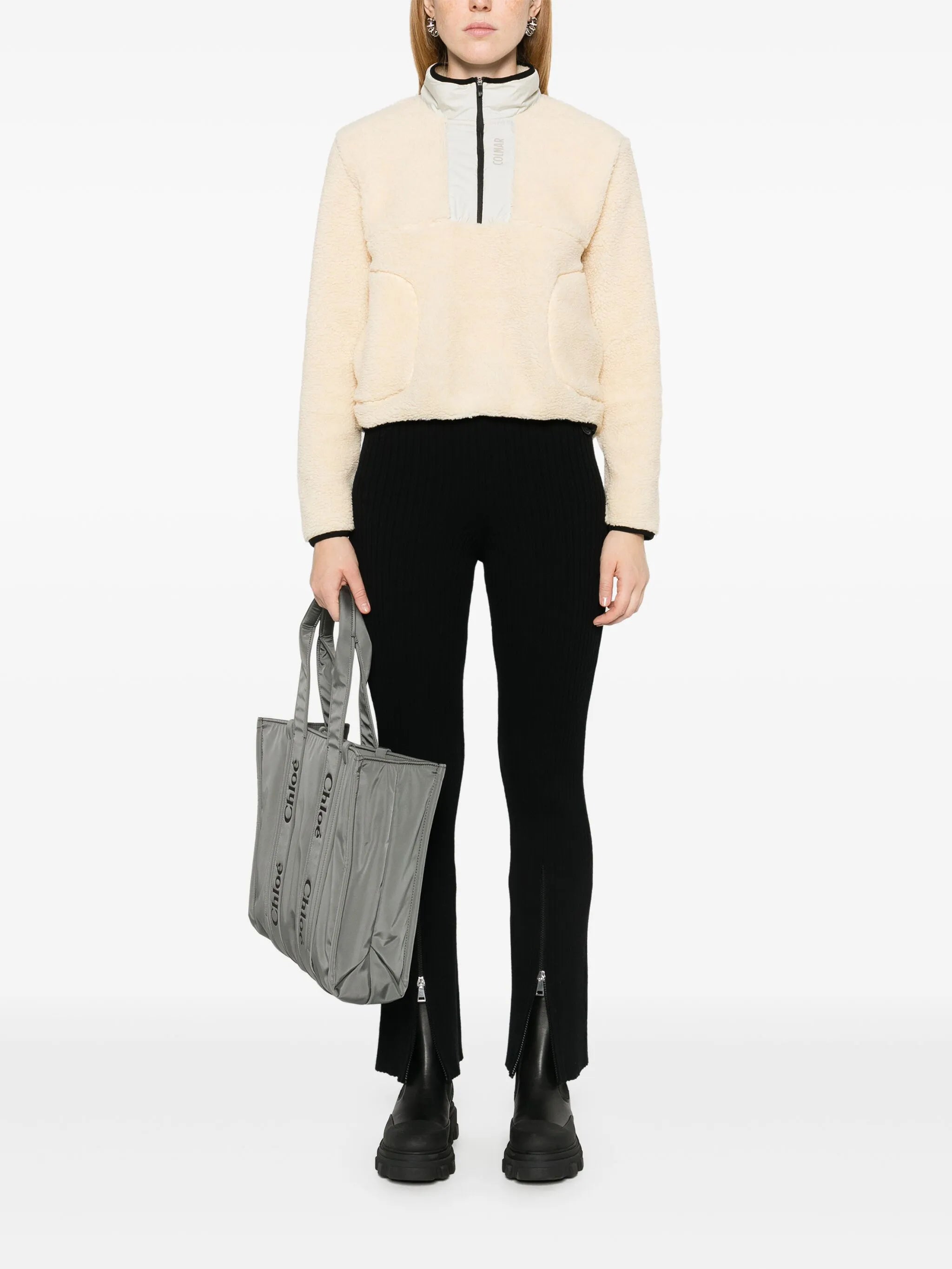 teddy-effect thermal sweatshirt