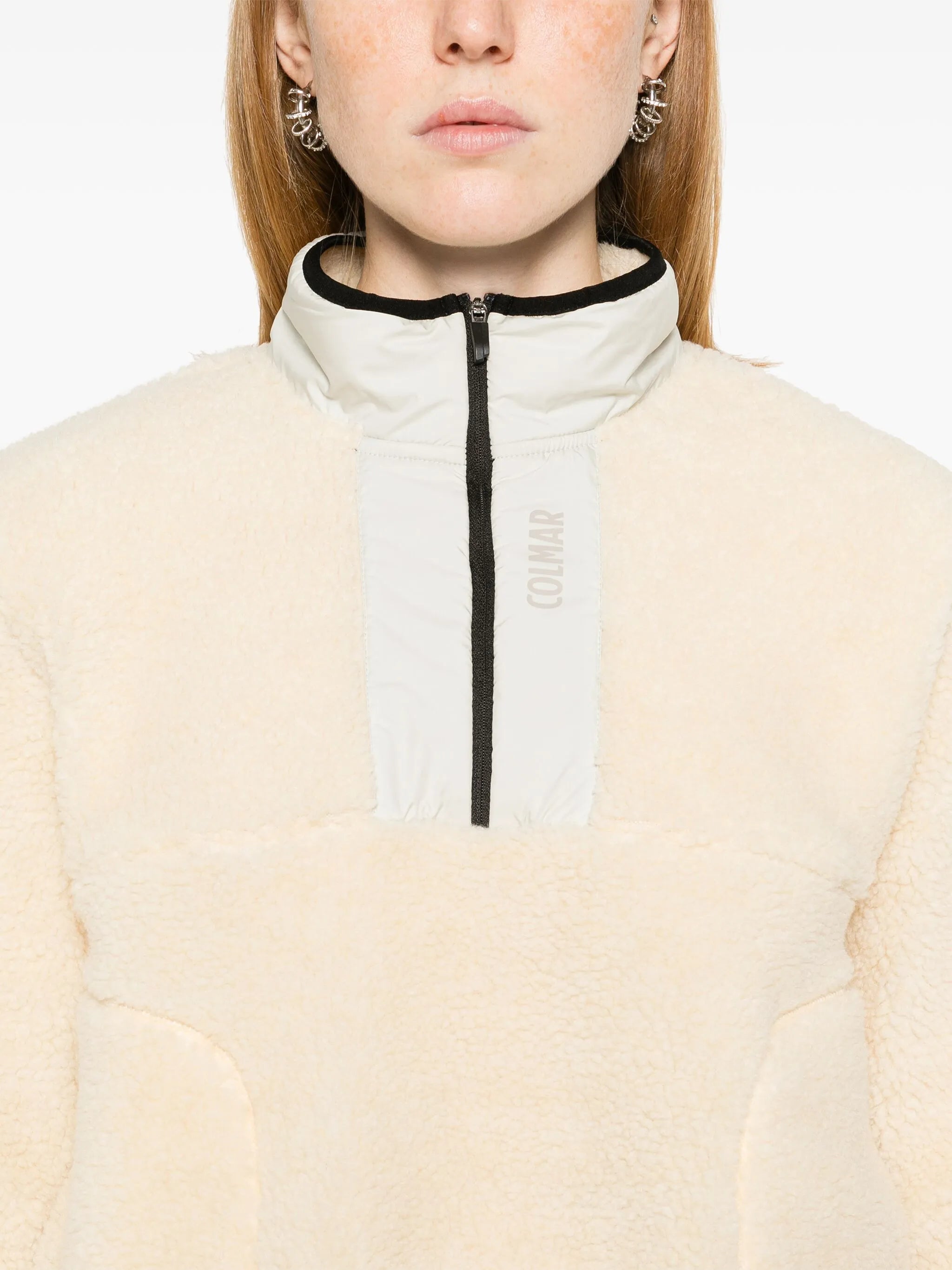 teddy-effect thermal sweatshirt