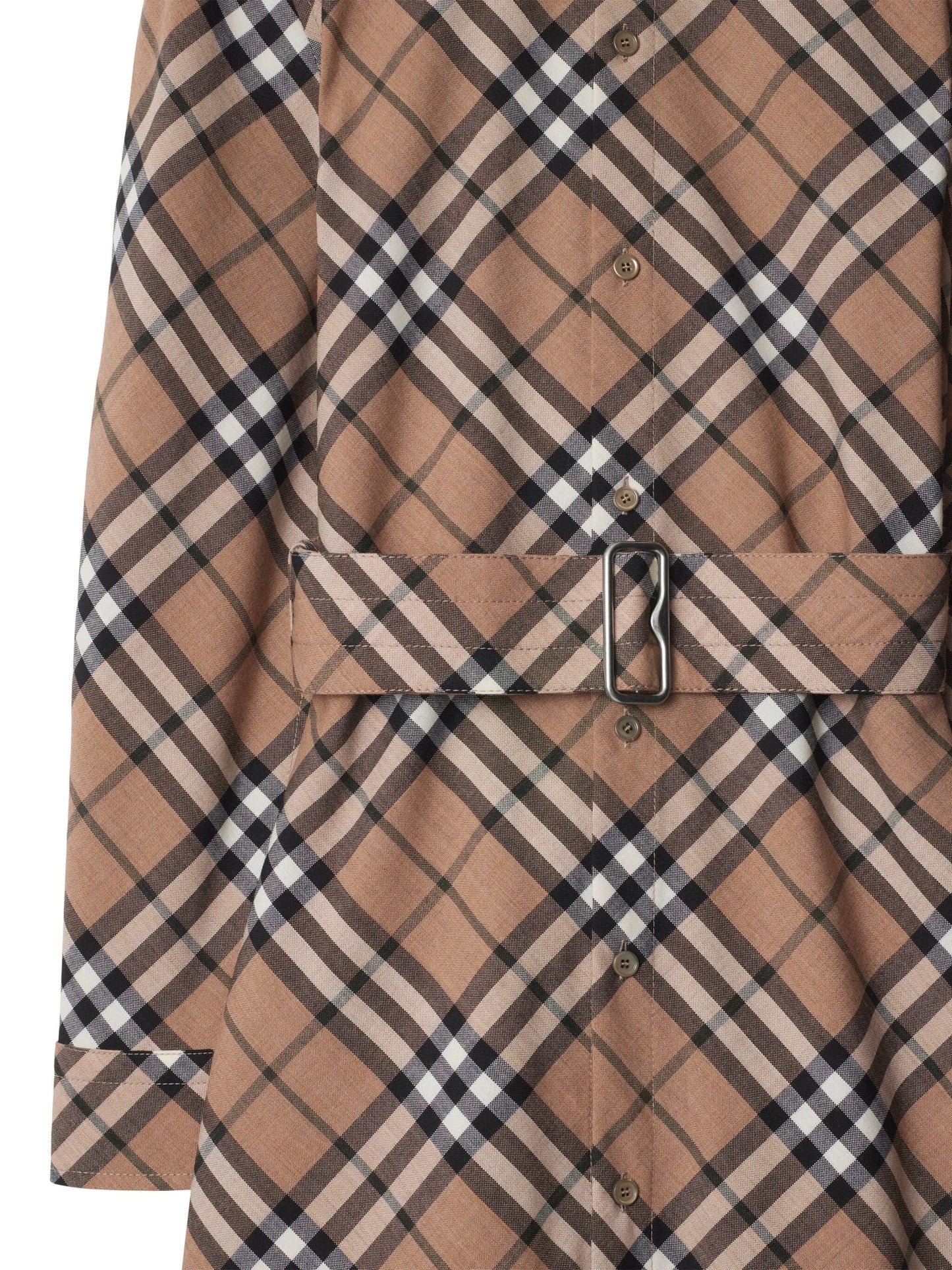 checked shirt dress
