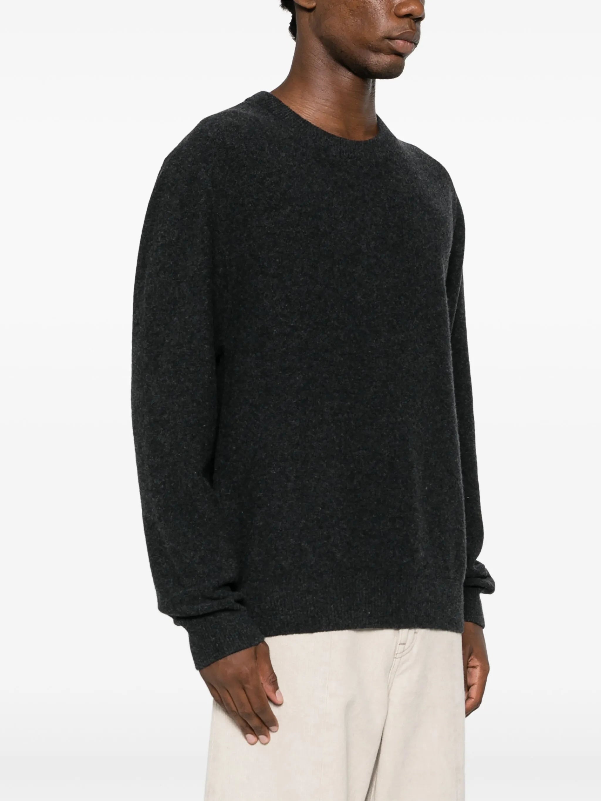 round-neck wool jumper