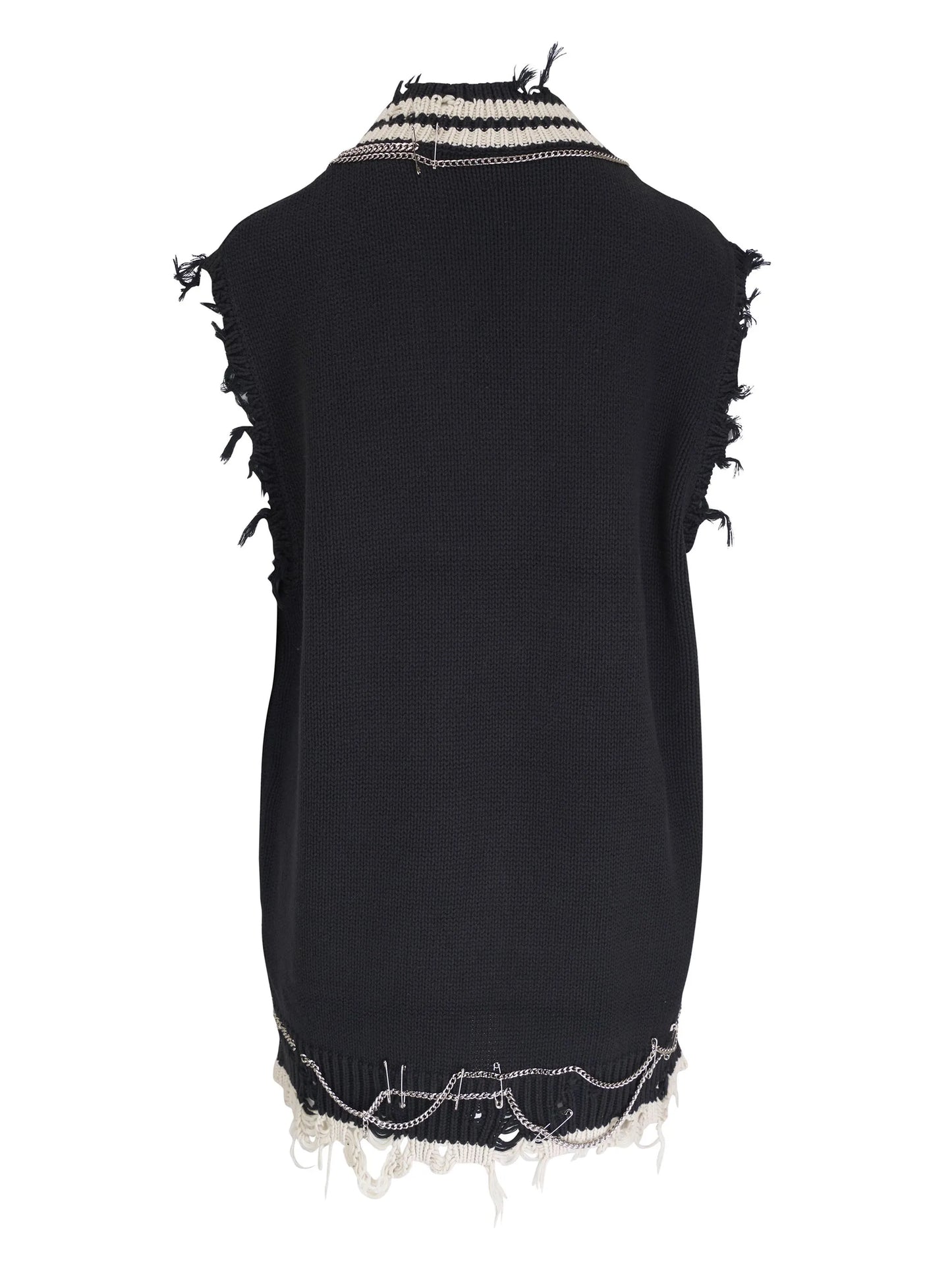 chain-embellished dress