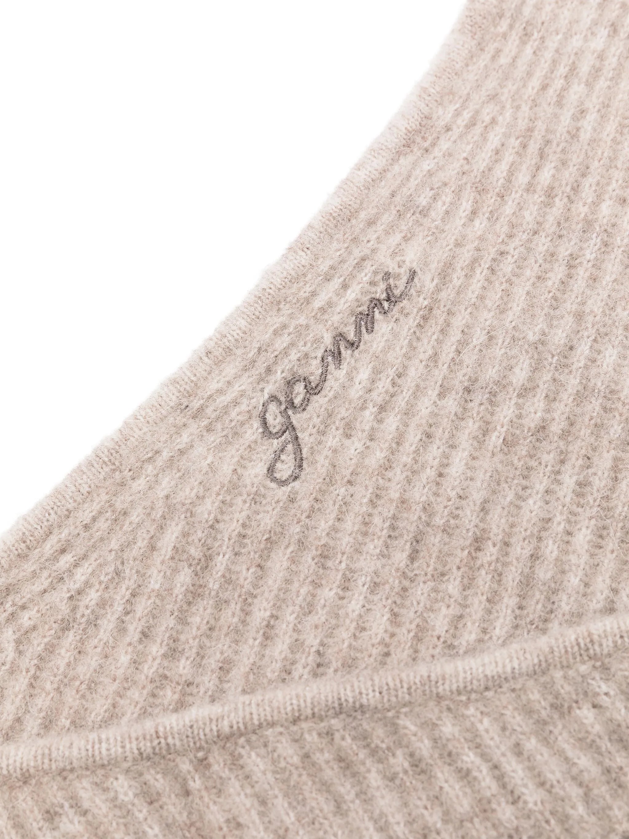 brown soft wool balaclava