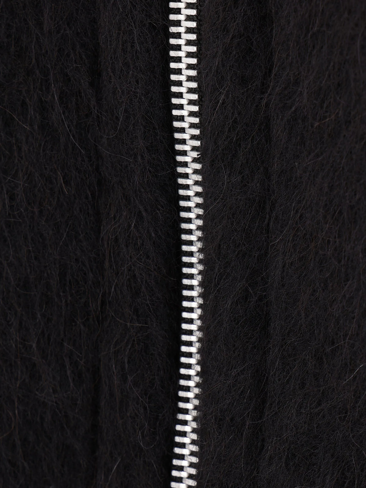 brushed zip-up hoodie