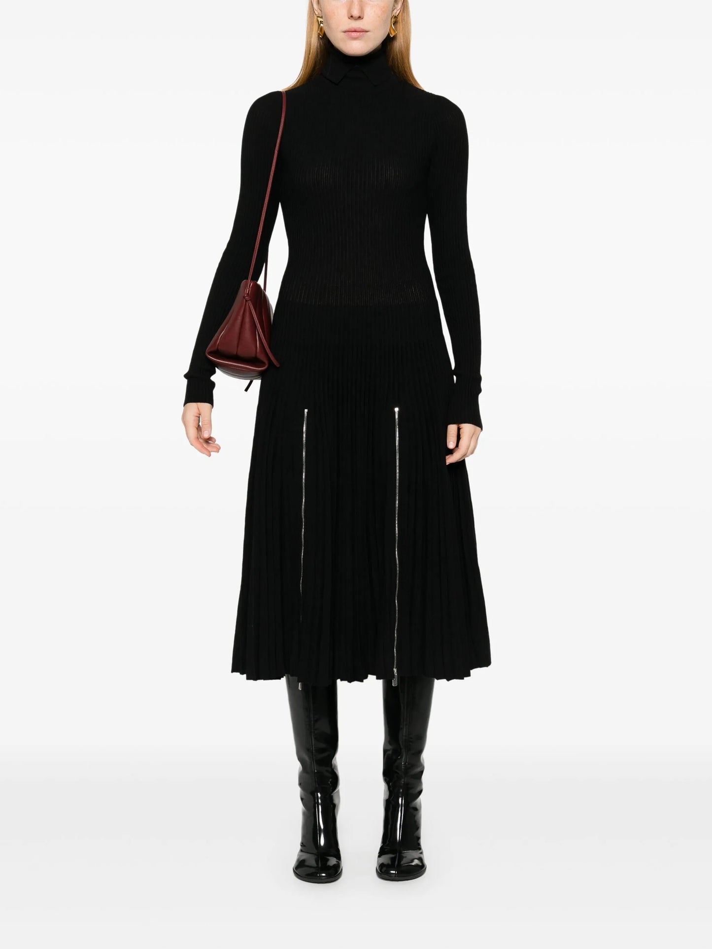 pleated dress