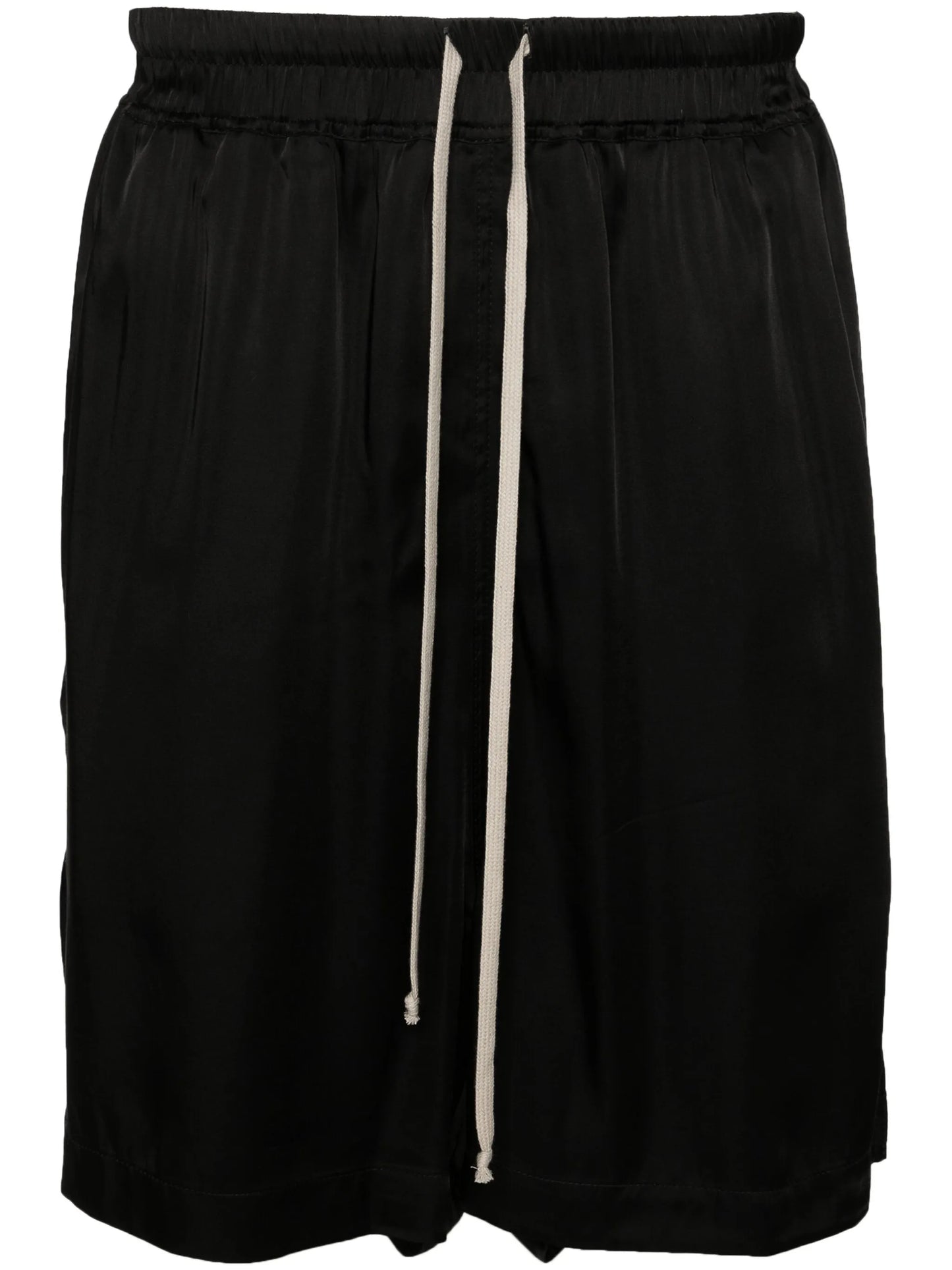 drawstring satin shorts