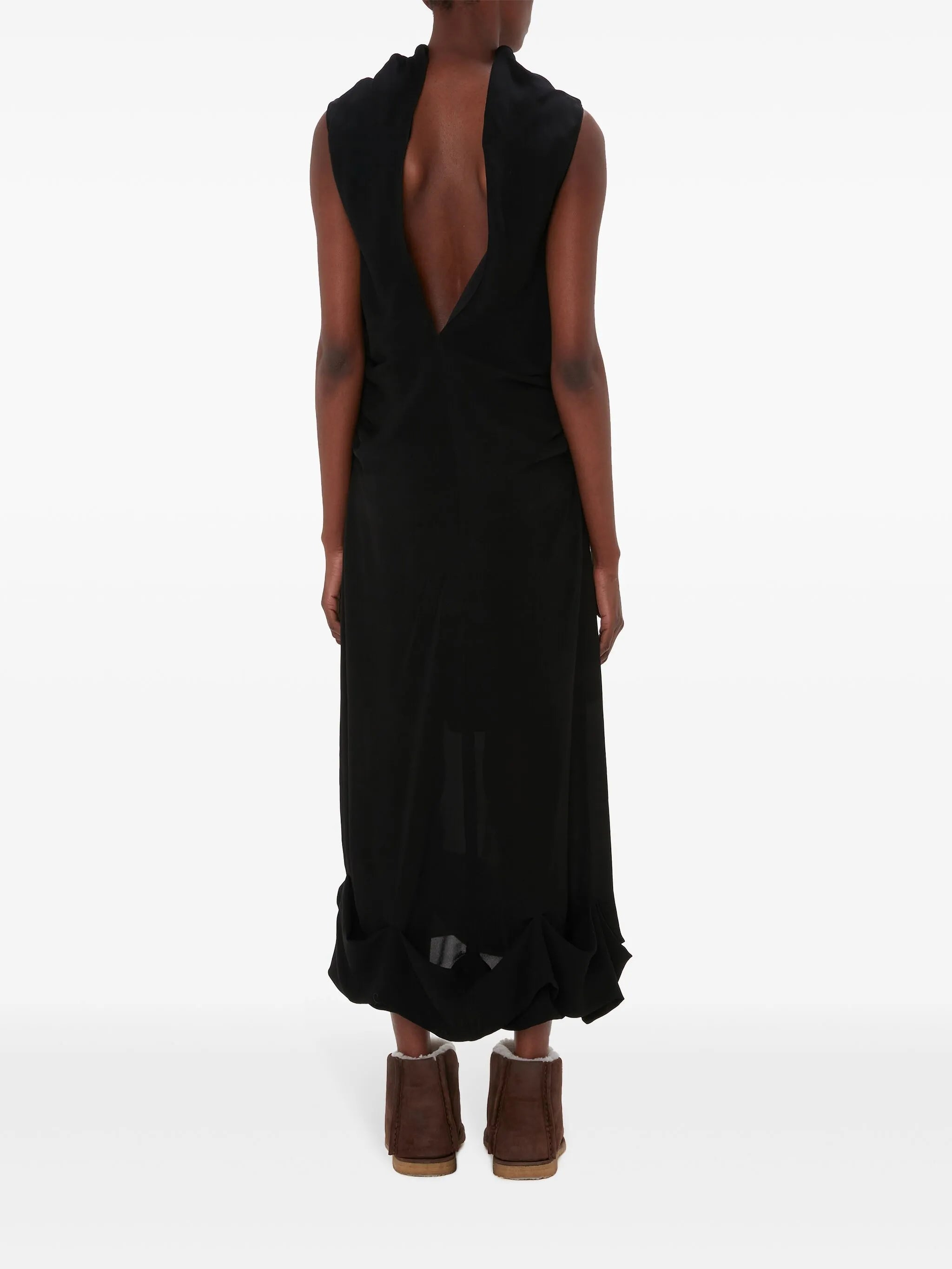 Twisted sheer dress