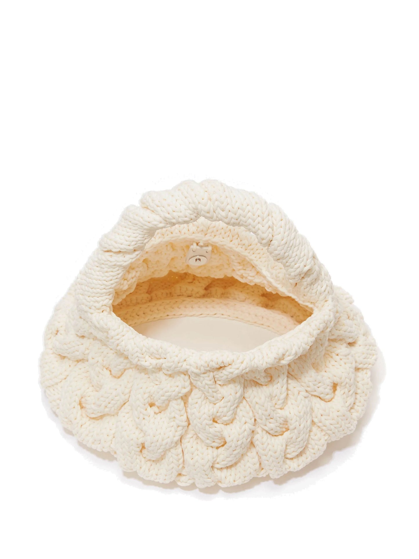 cable-knit tote bag