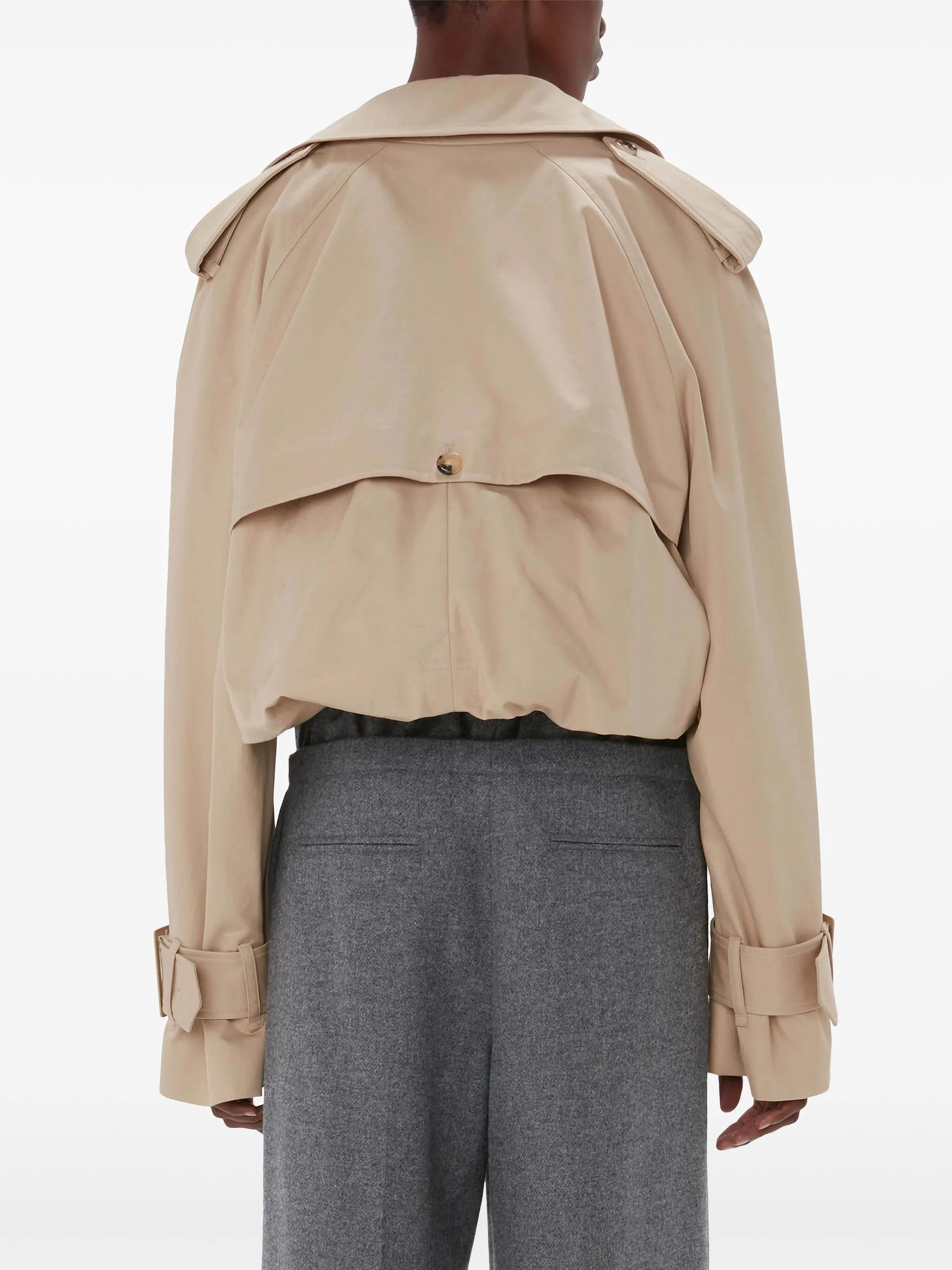 cropped trench coat