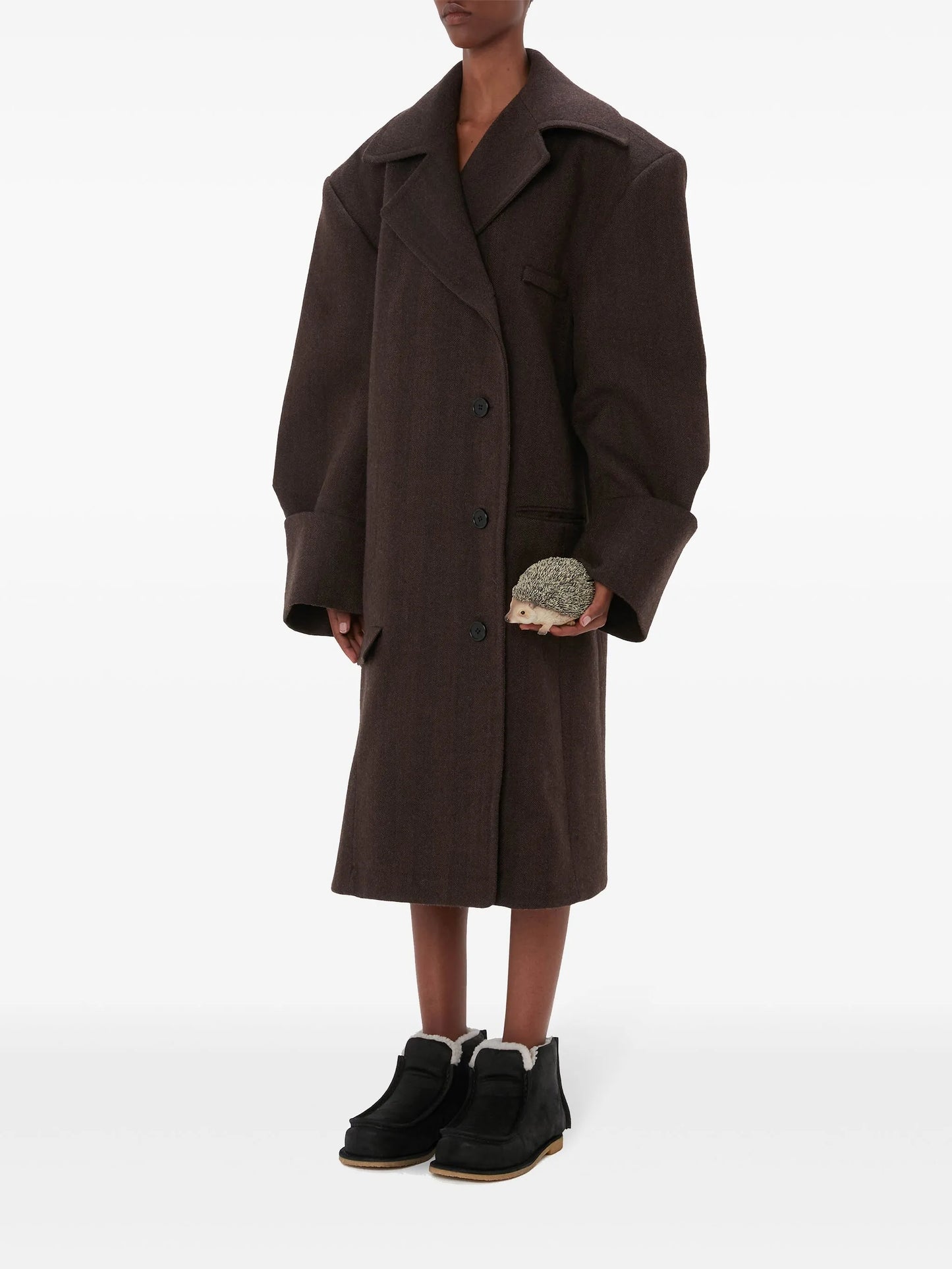 turn-up cuff coat