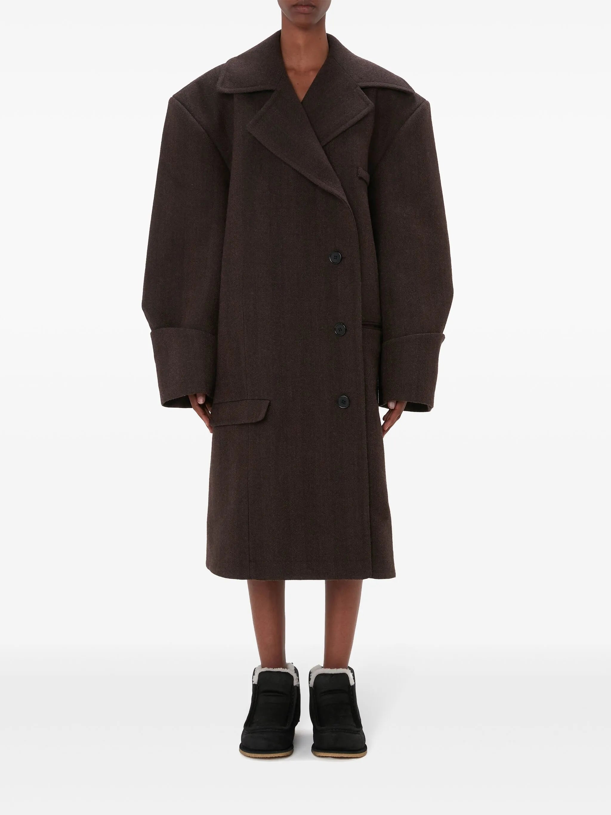 turn-up cuff coat