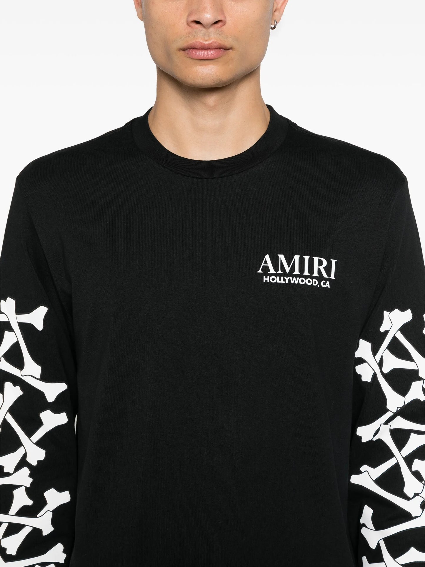 Bones stacked long-sleeve T-shirt