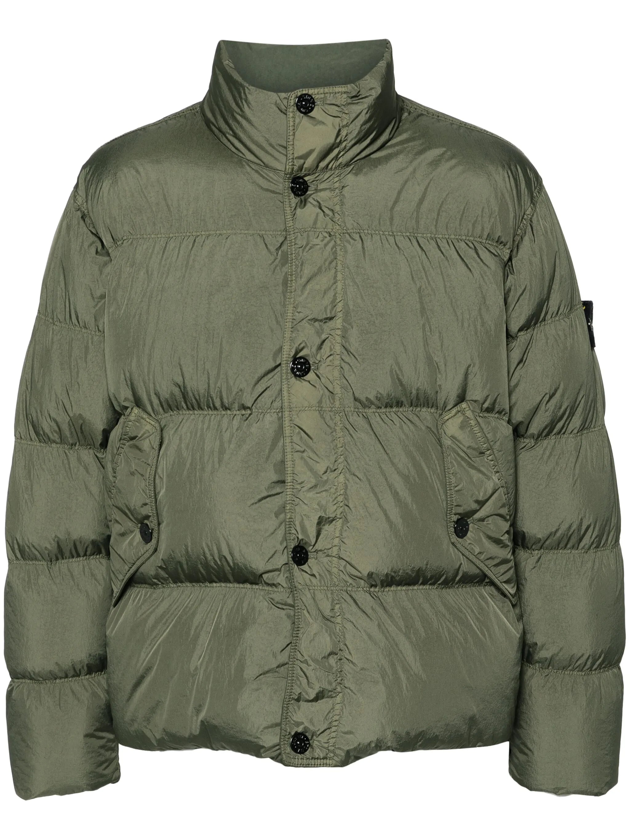 compass-badge puffer jacket